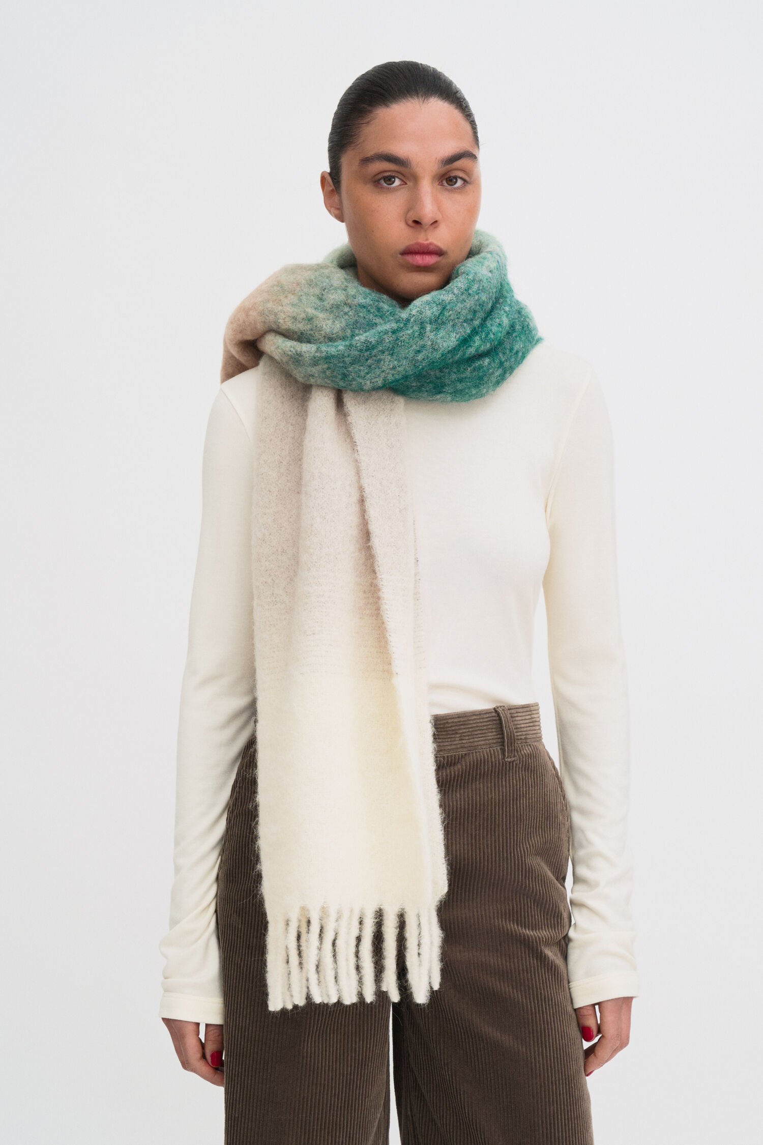 Degrad&eacute; Alpaca Mohair Scarf