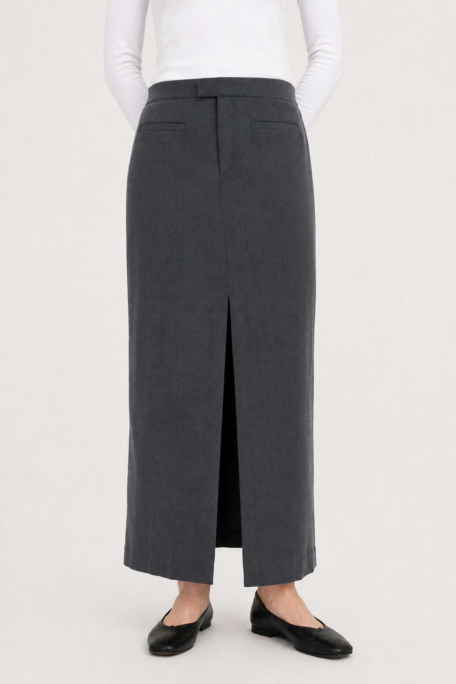 Long Tailored Skirt