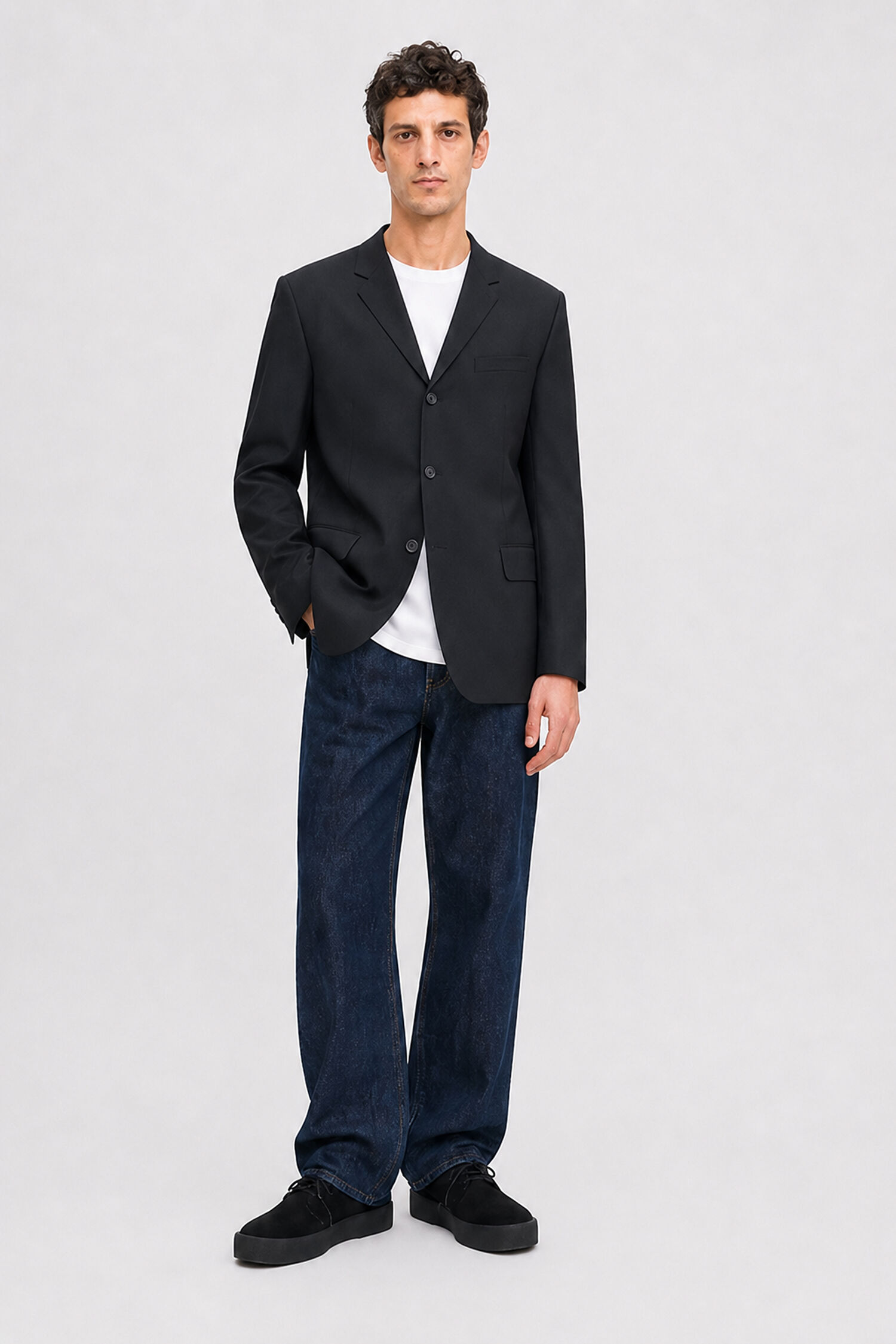 Single Breasted Wool Blazer