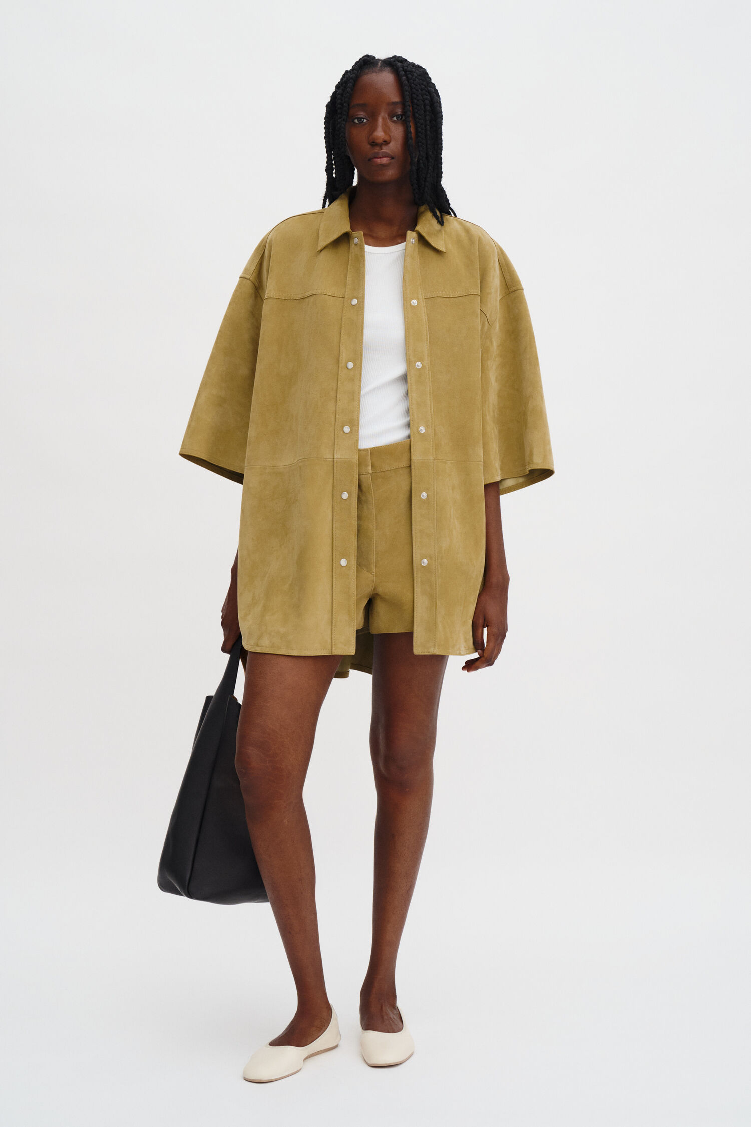 Suede Shirt Jacket