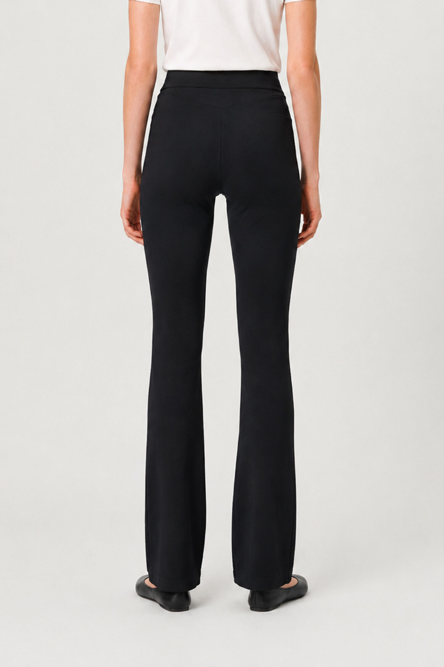 High Waist Jersey Trousers