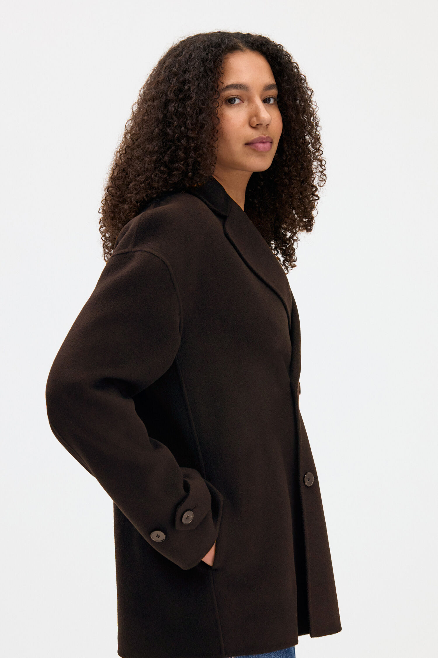 Audrey Wool Doubl&eacute; Jacket