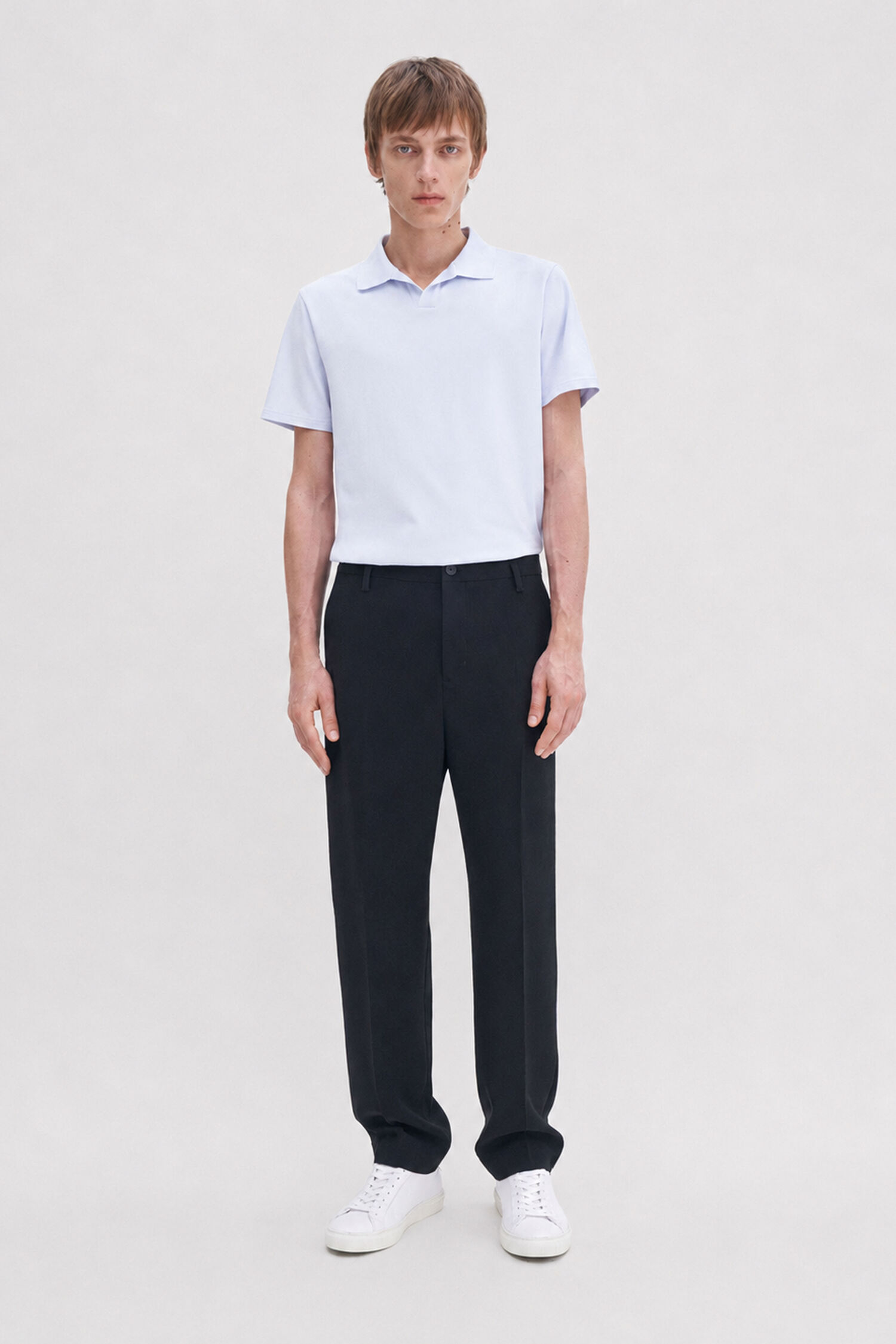 Stretch Cotton Polo T-Shirt