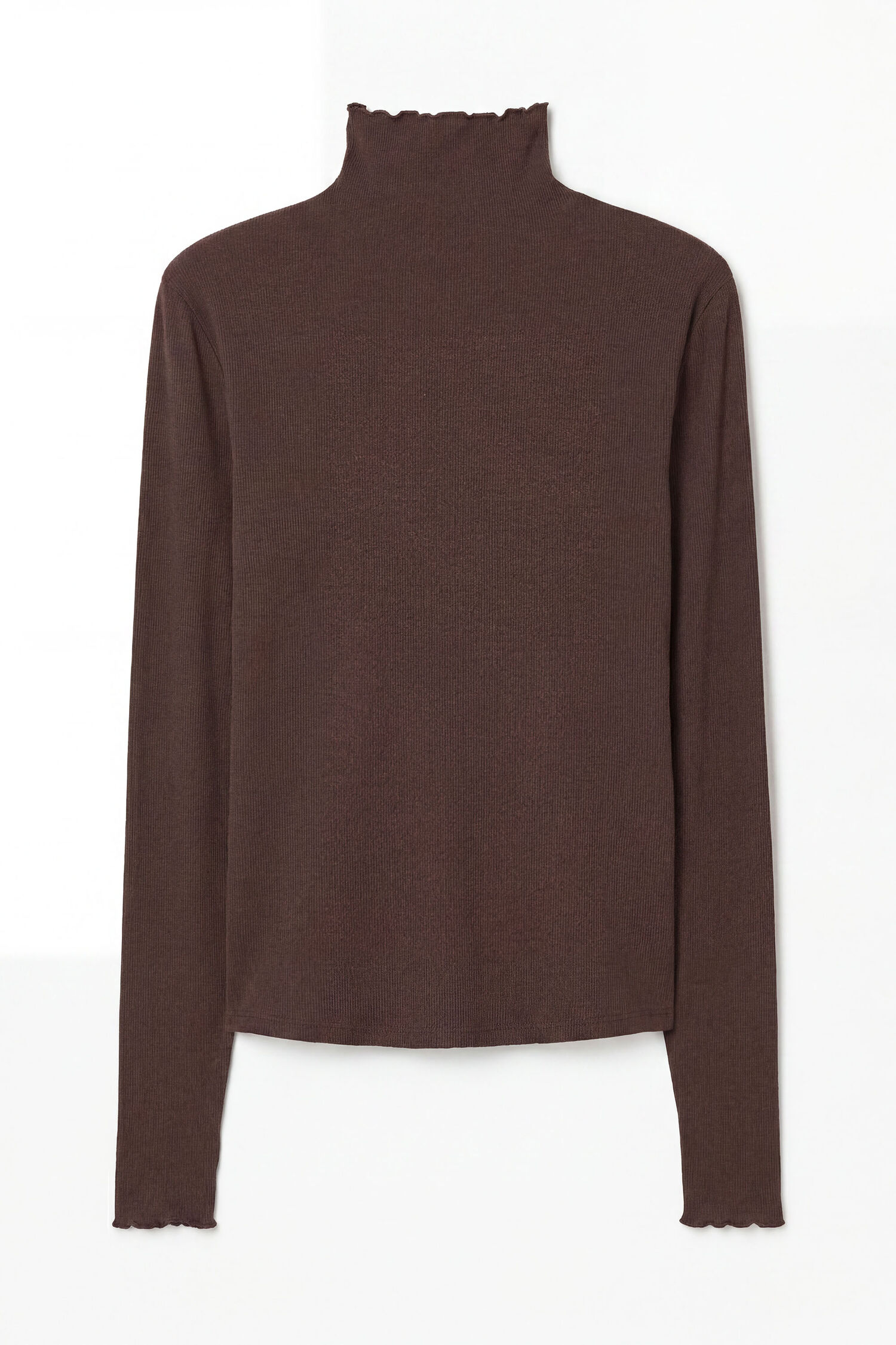 Rib Mock Neck Top