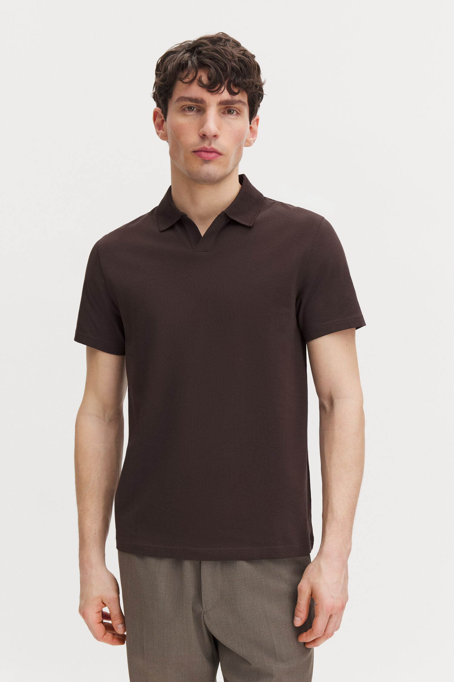 Stretch Cotton Polo T-Shirt