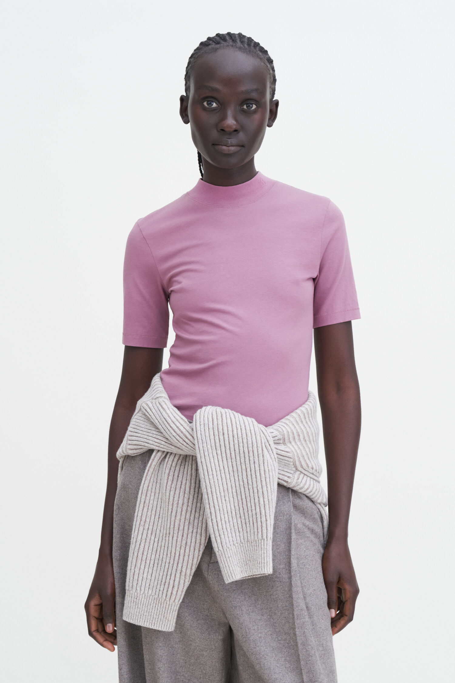 Mock Neck Tee