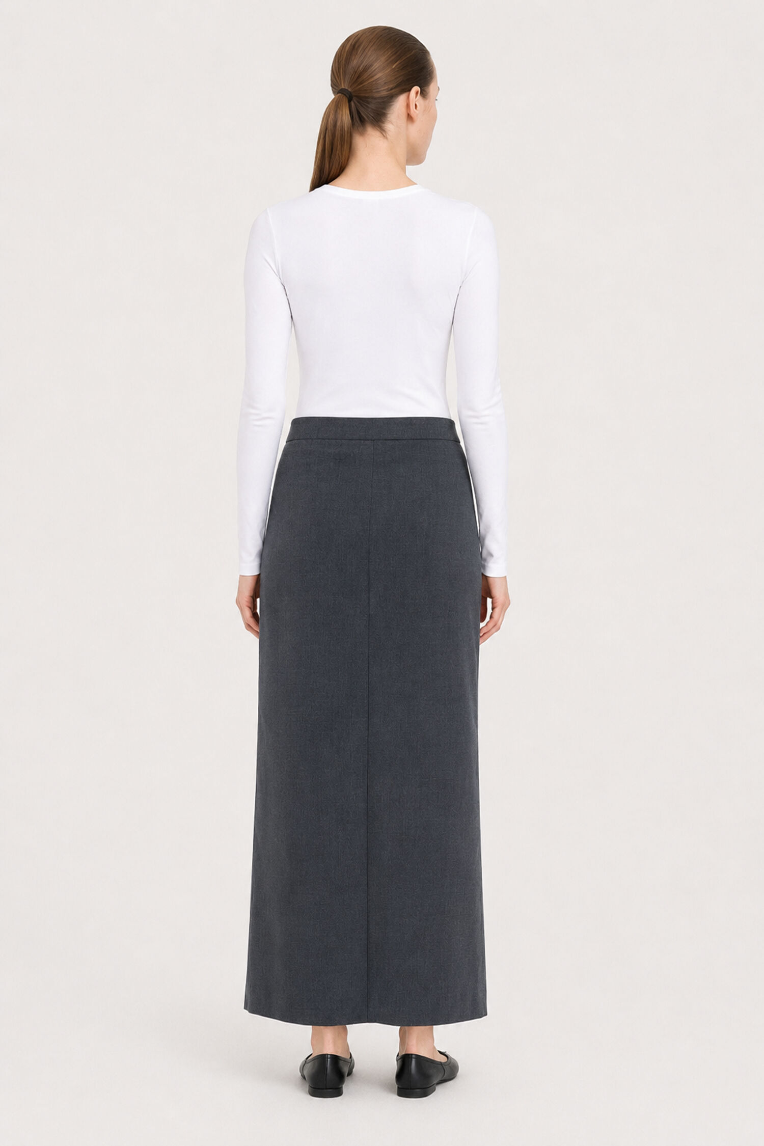 Long Tailored Skirt