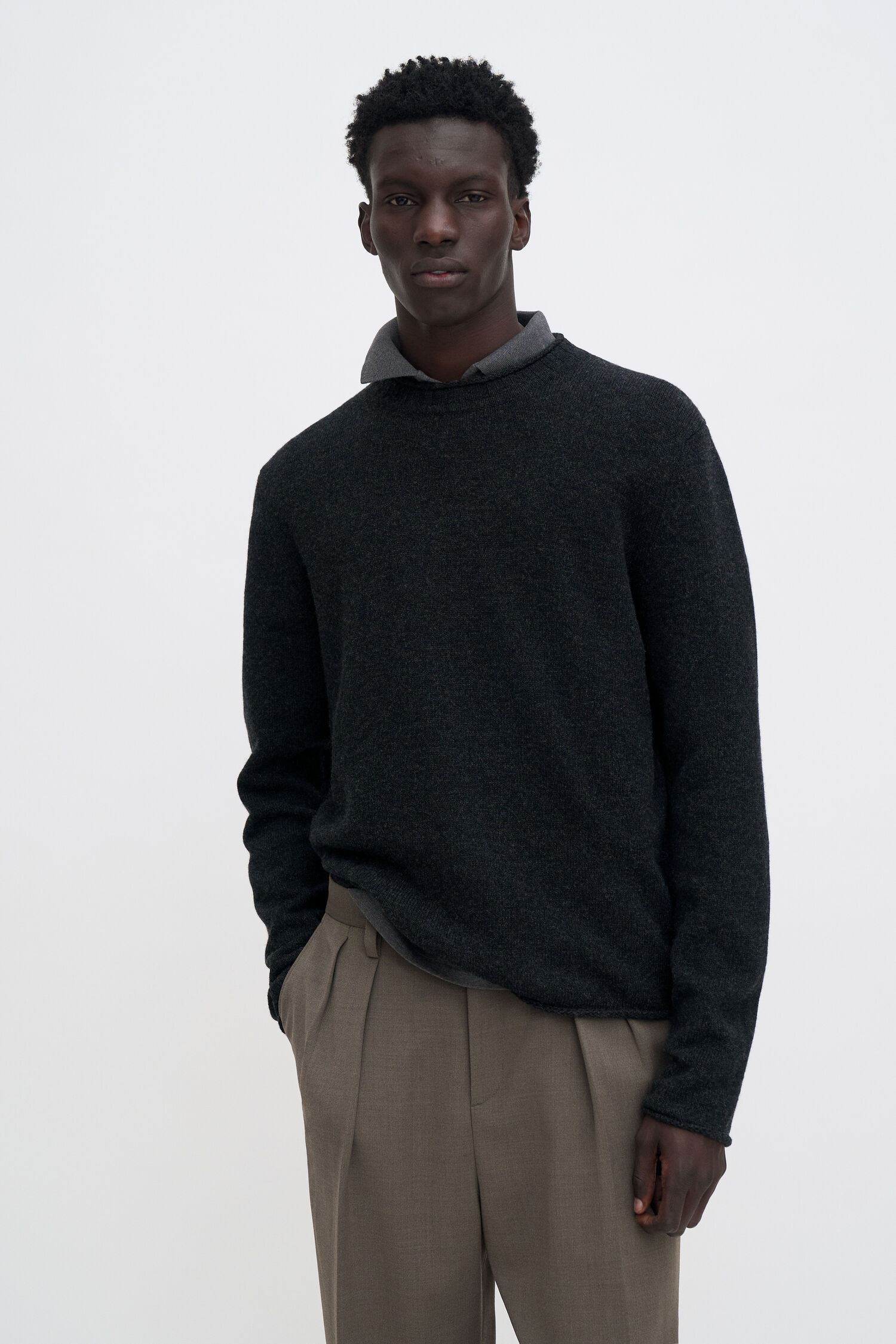 Rolled Hem Sweater
