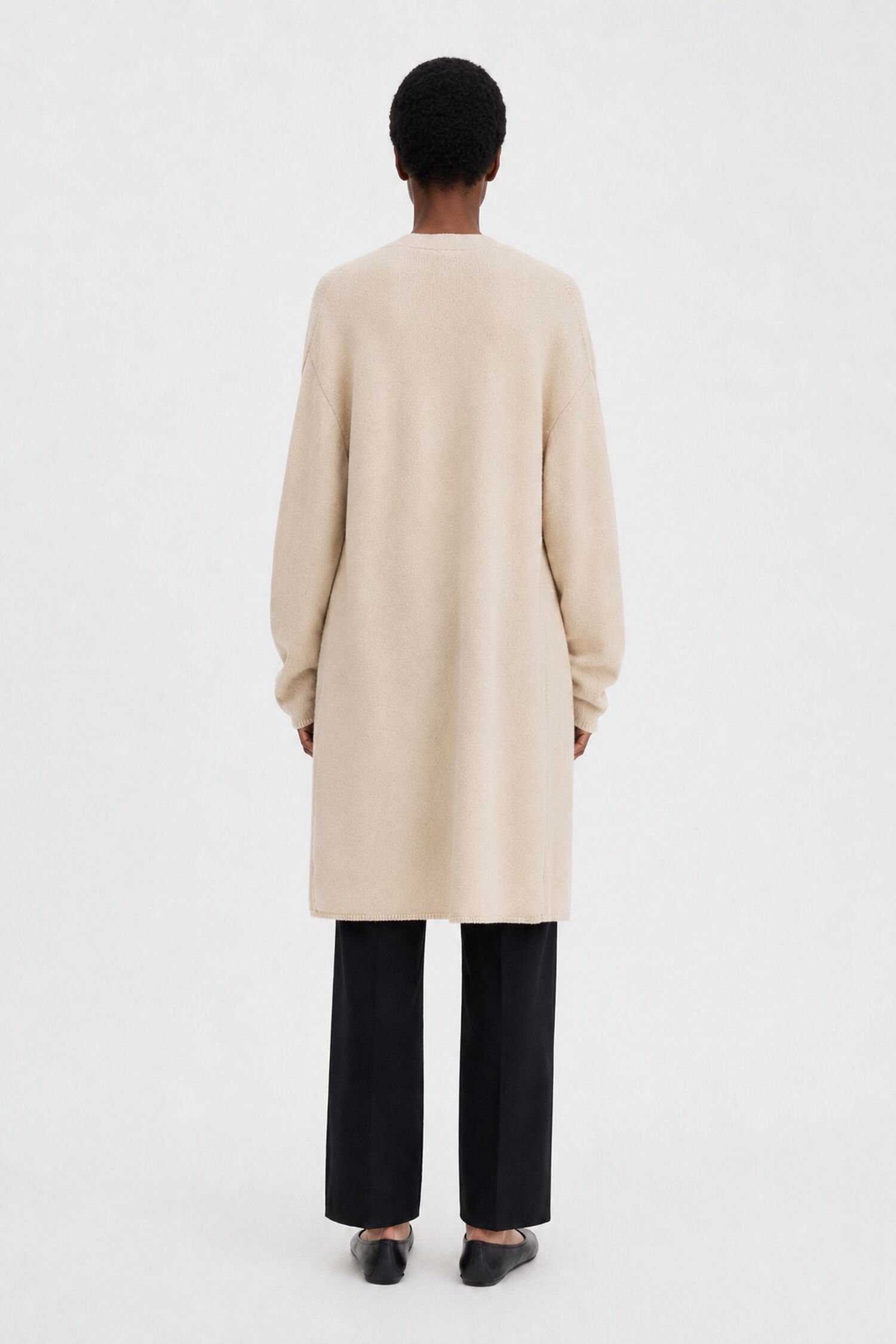 Wool Cashmere Long Cardigan
