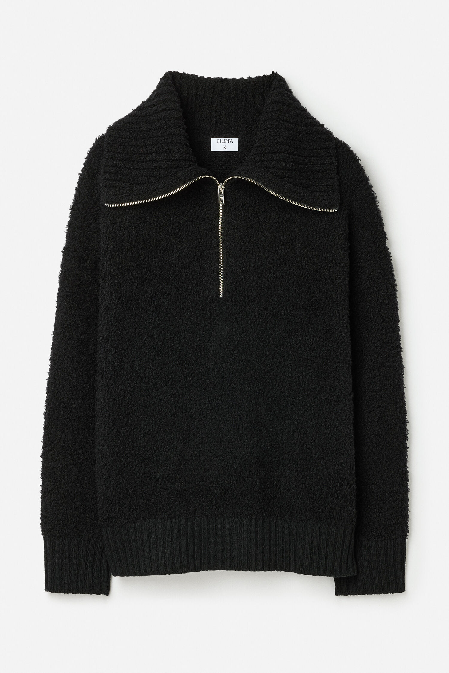 Fluffy Half Zip Sweater