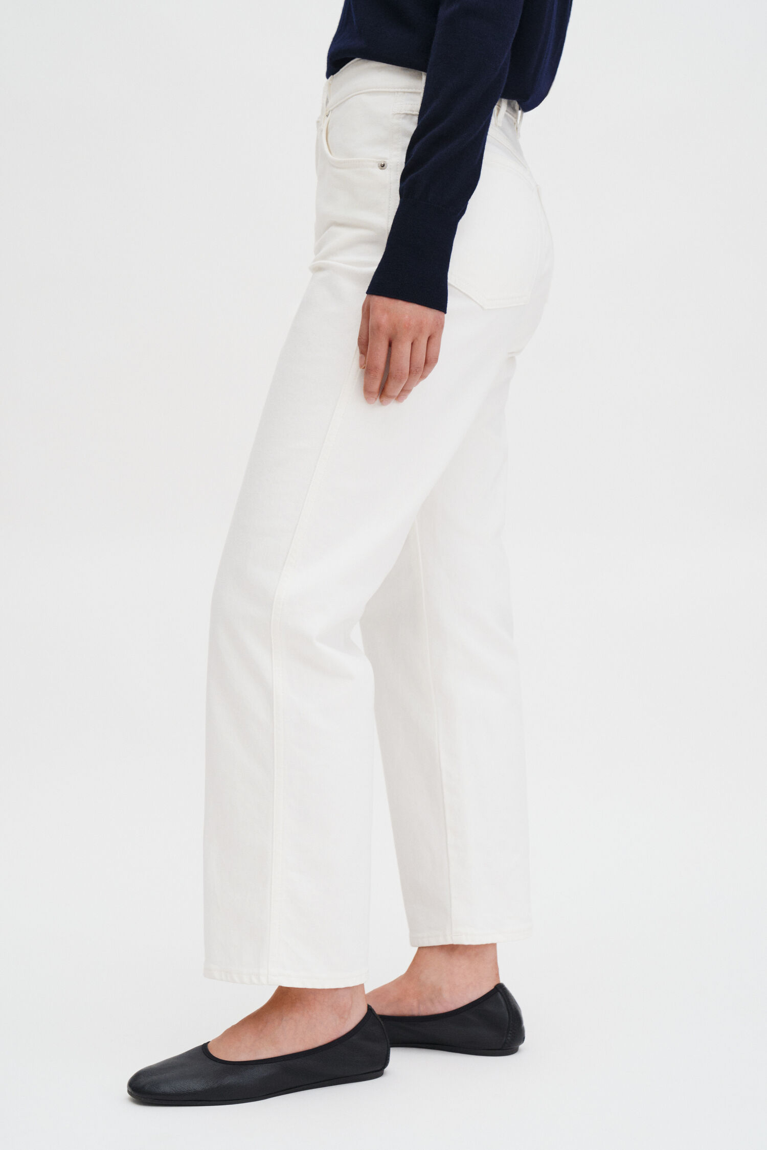 High Waisted Cropped Jeans