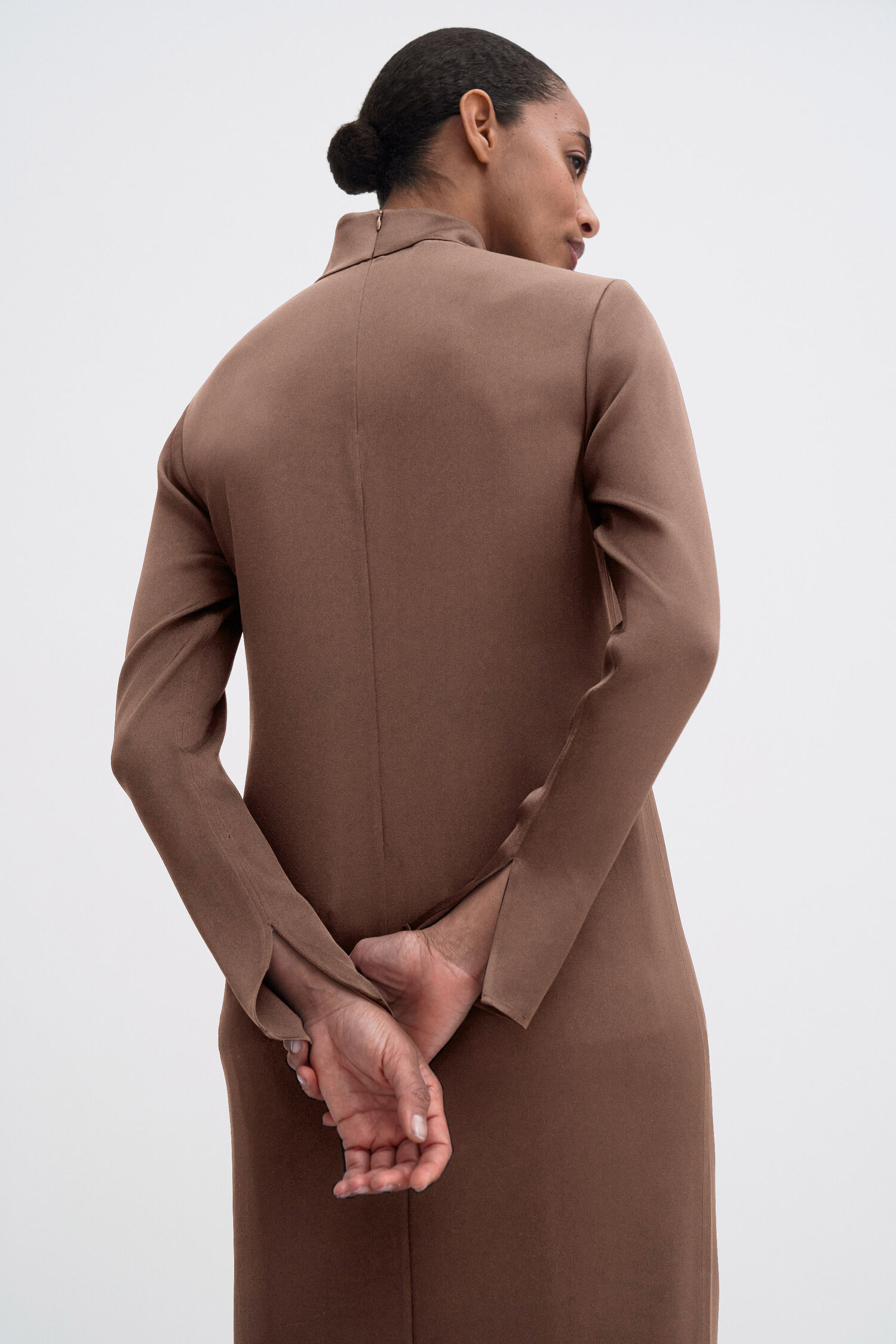 Turtleneck Satin Dress