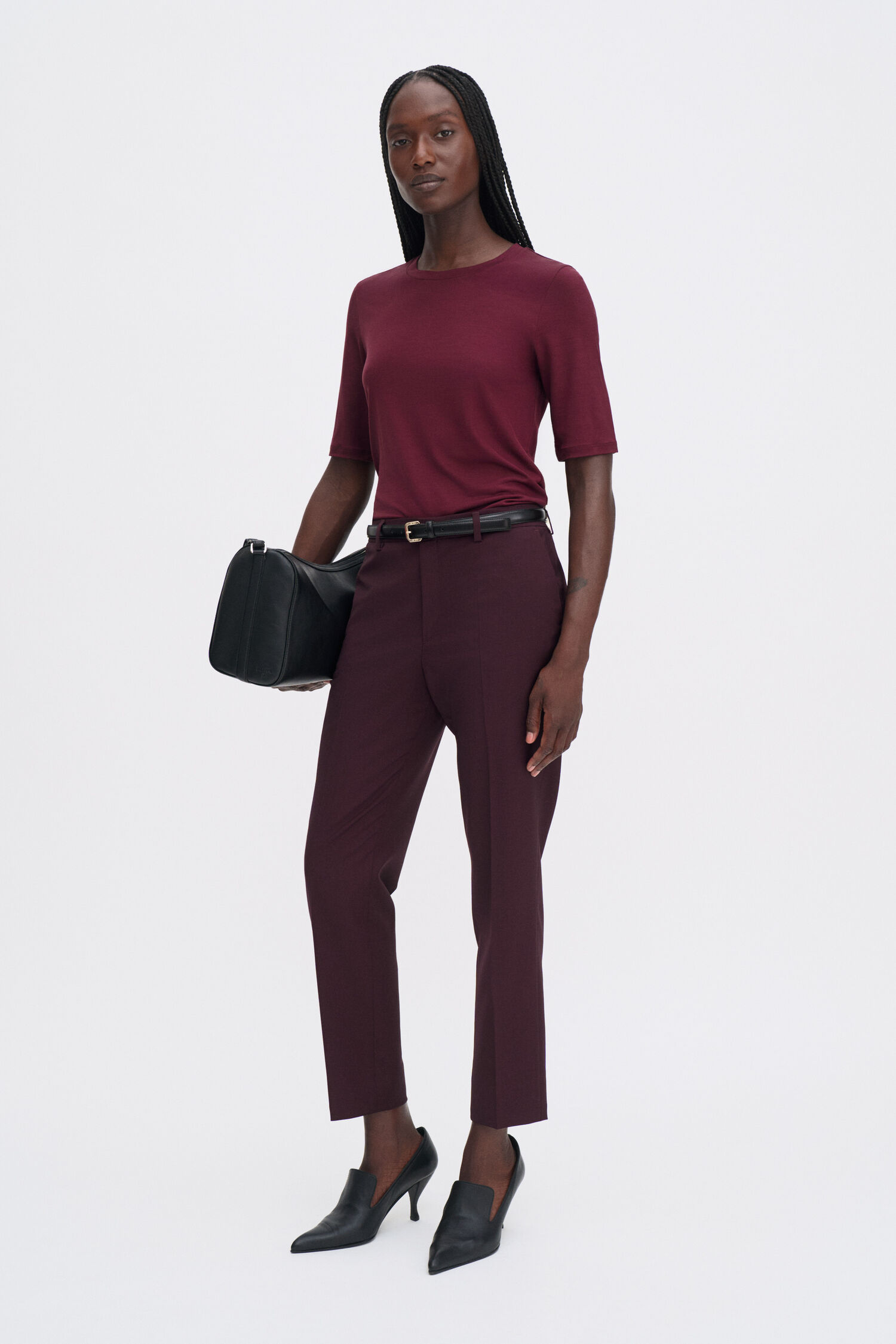 Emma Cropped Cool Wool Trouser