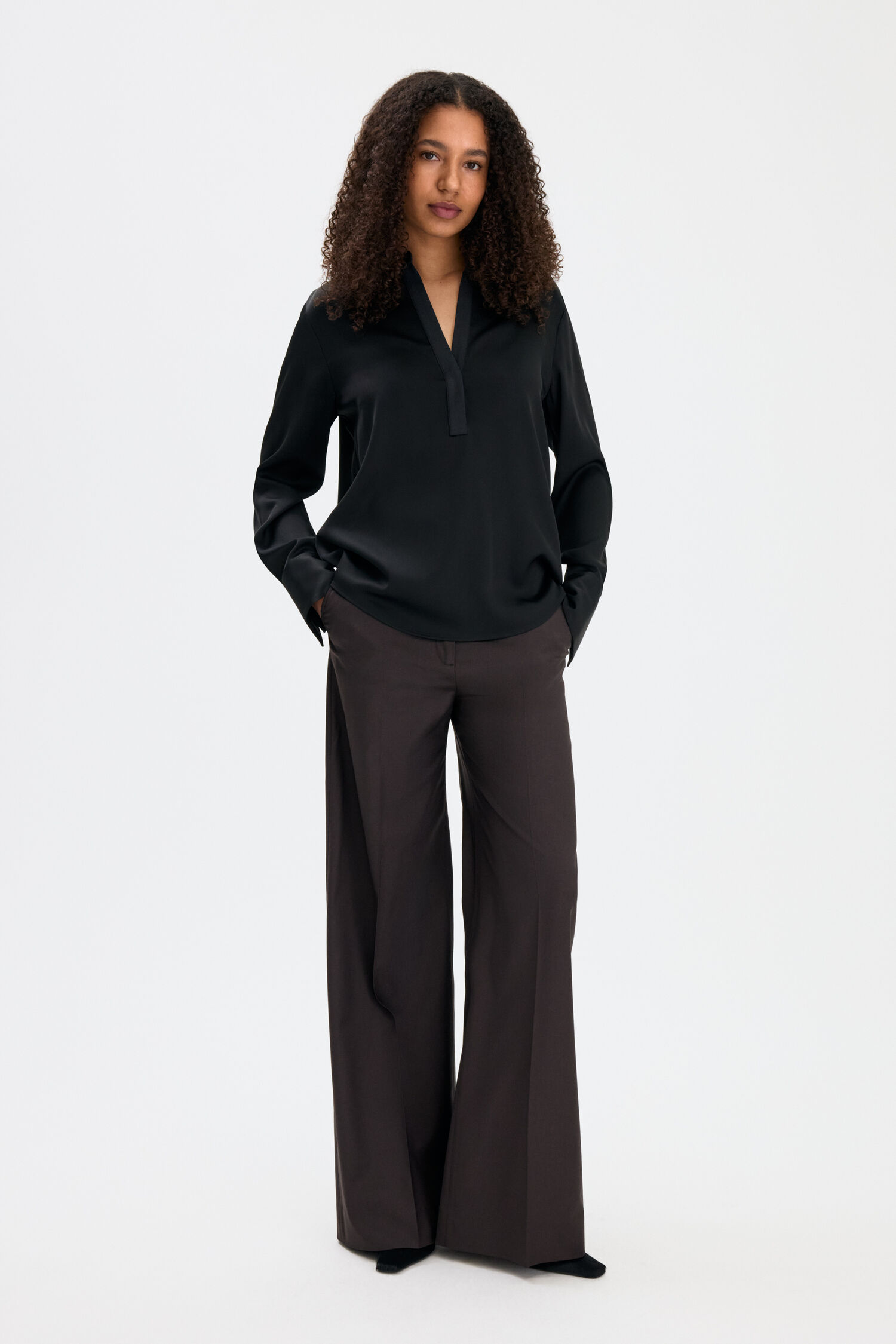 Half Placket Blouse