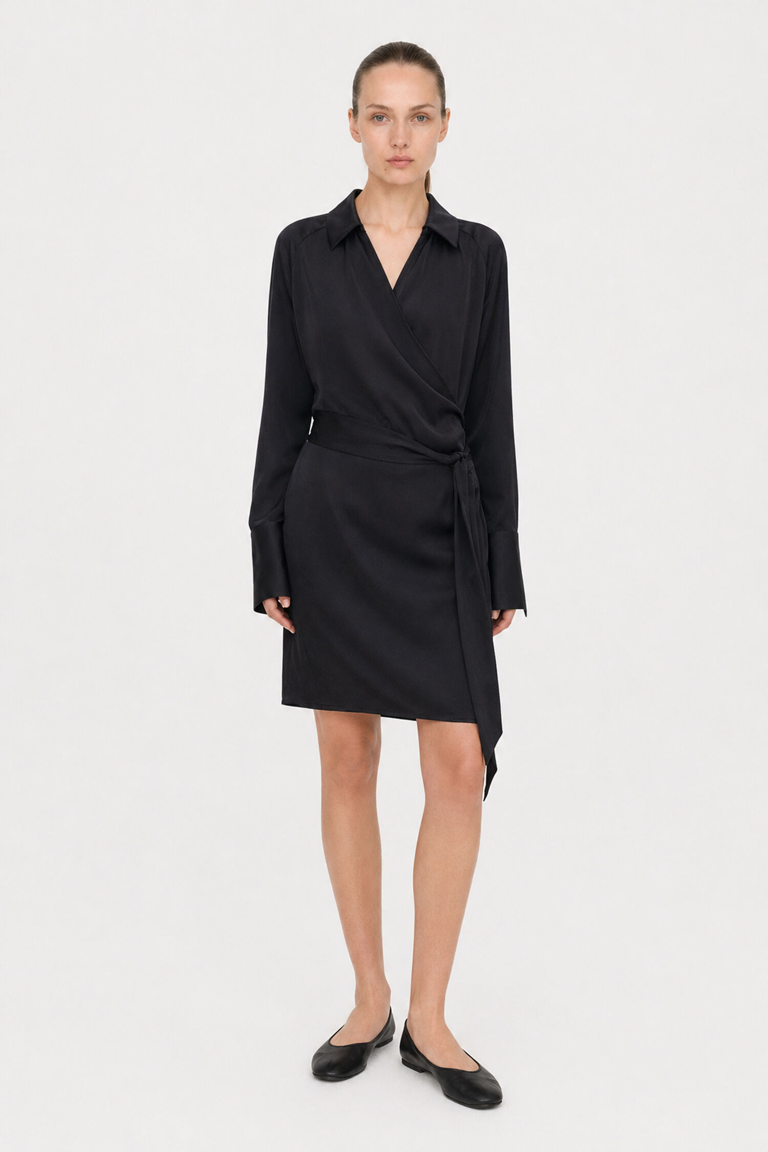 Wrap Shirt Dress