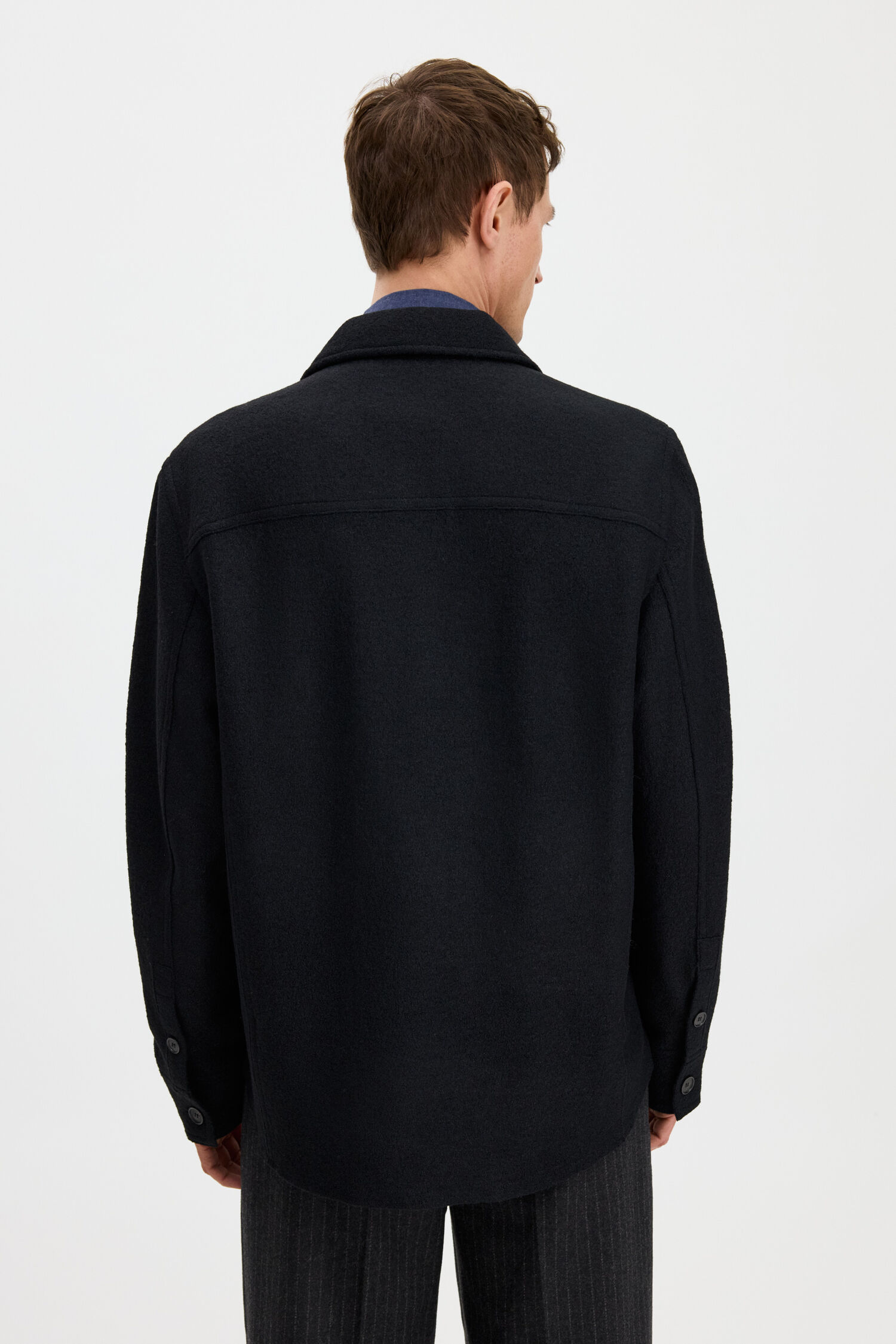 Boiled Wool Shirt Jacket