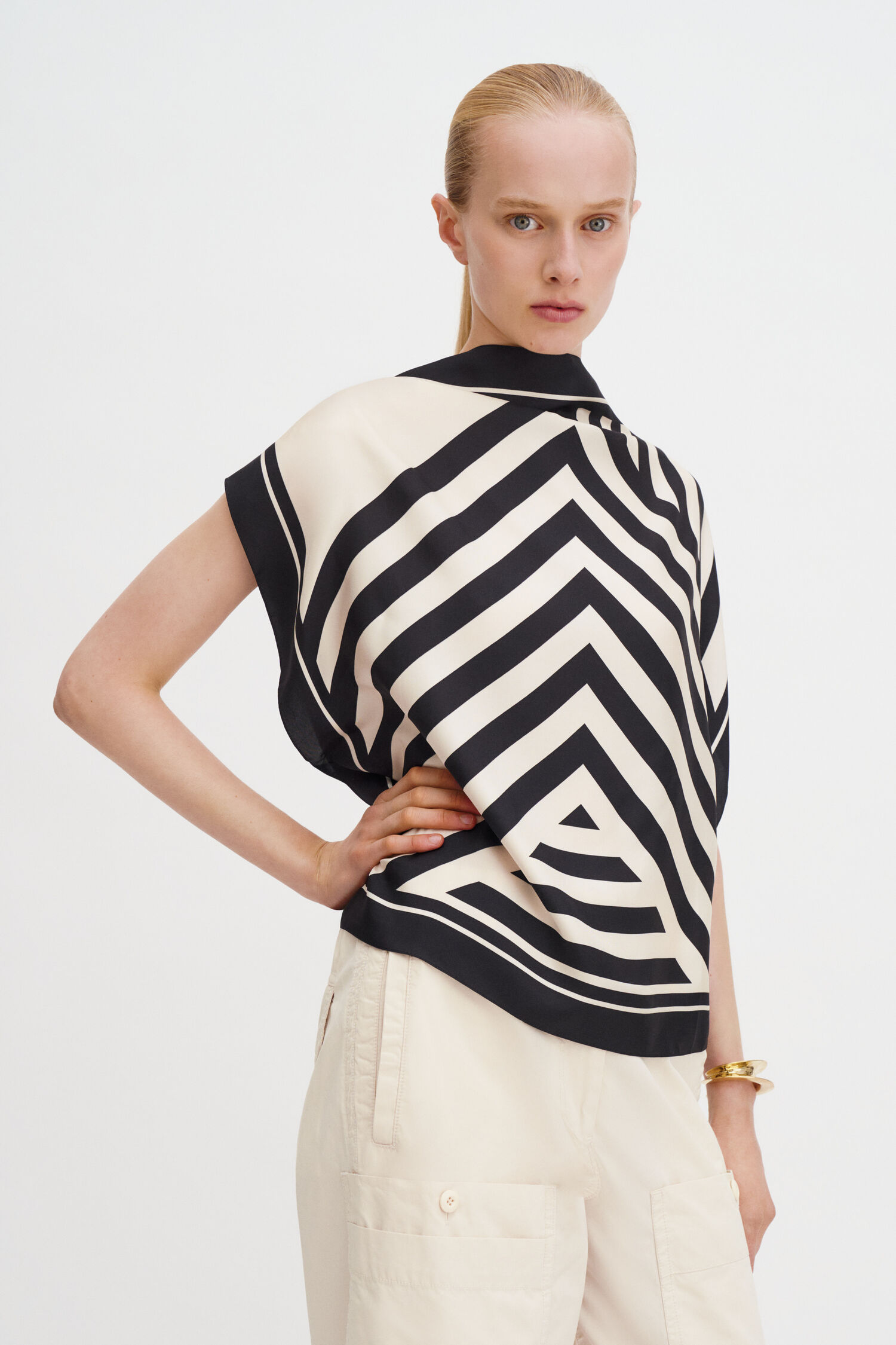 Silk Scarf Top