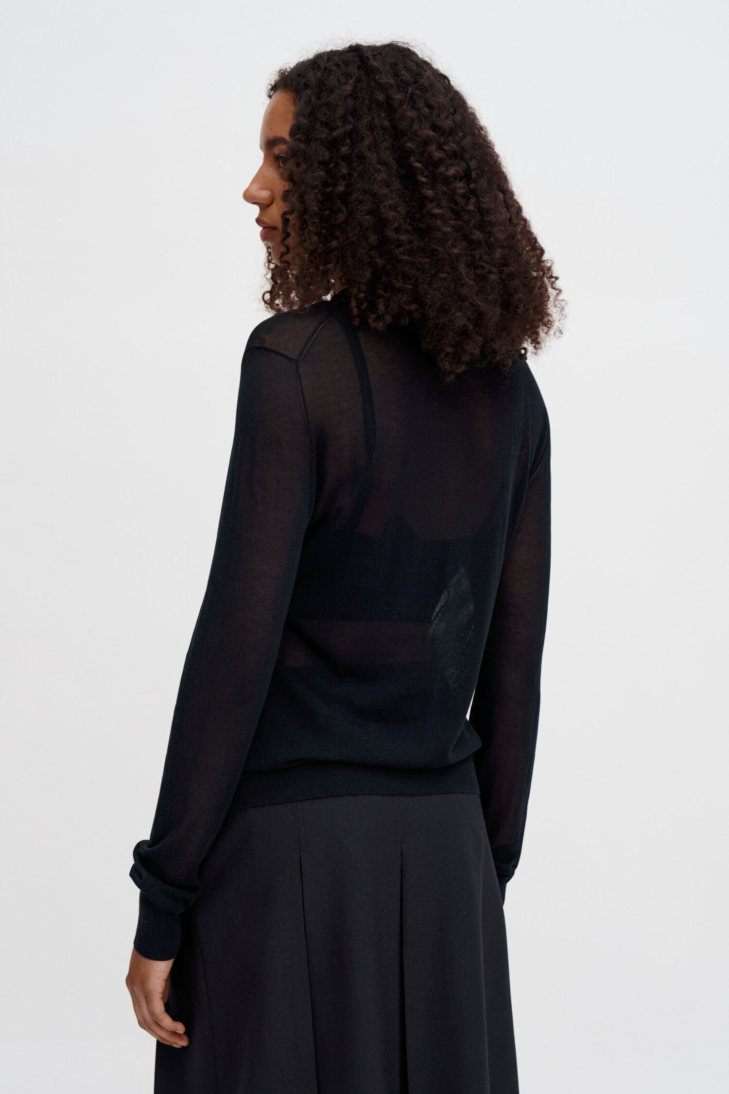 Sheer Knit Henley