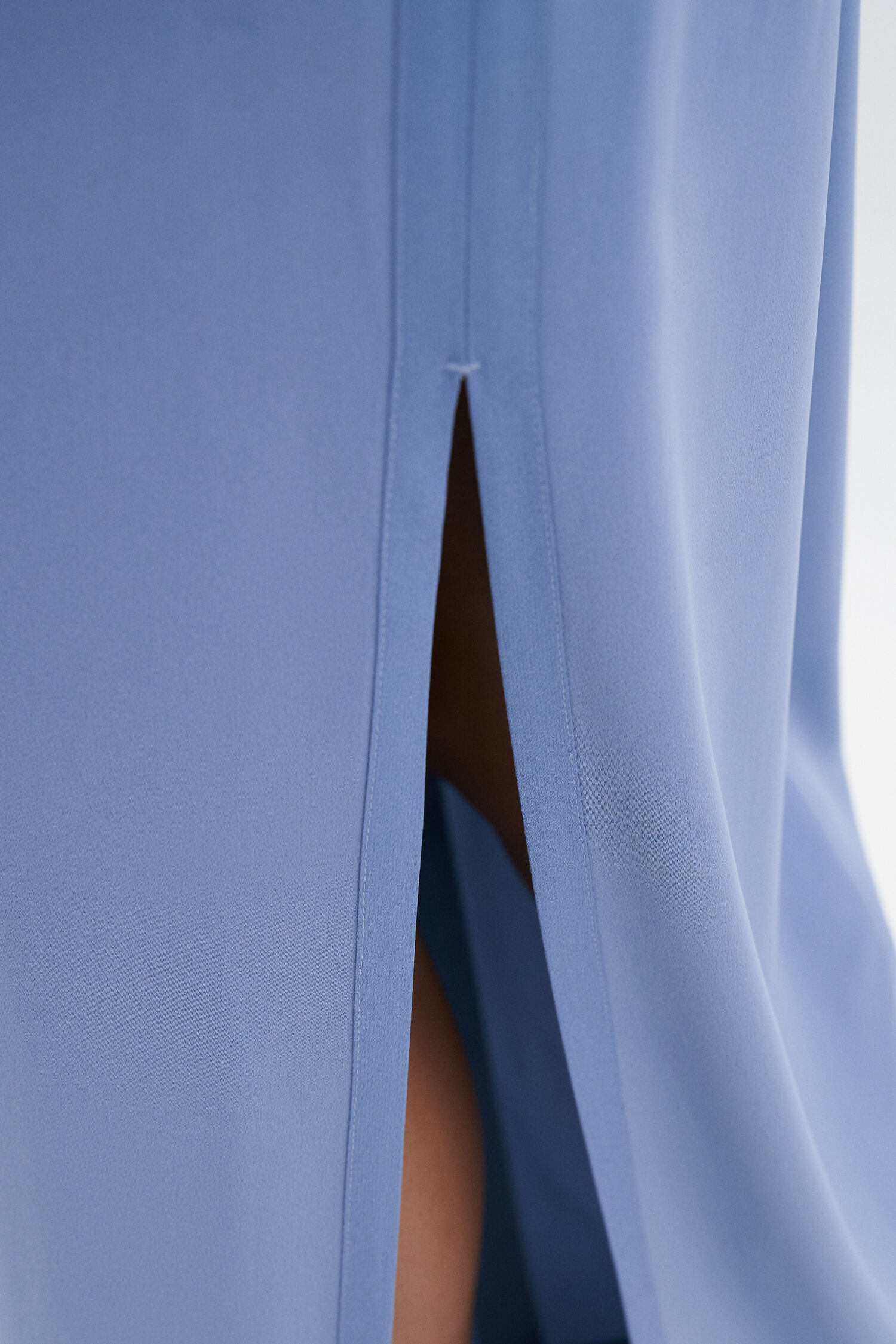 Fluid Draped Strap Dress