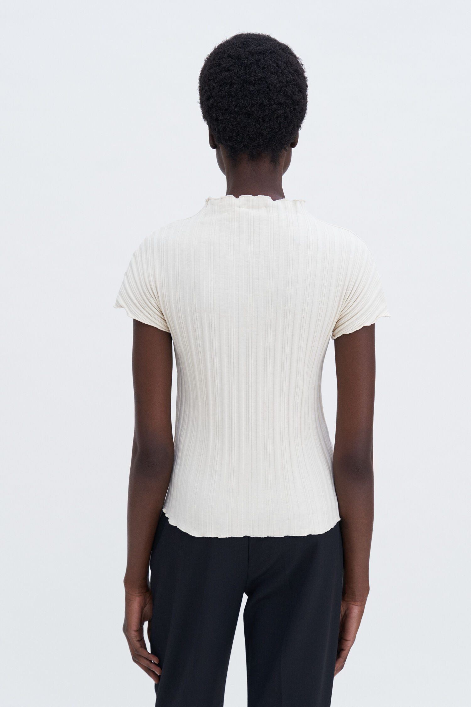 Rib Cap Sleeve Top