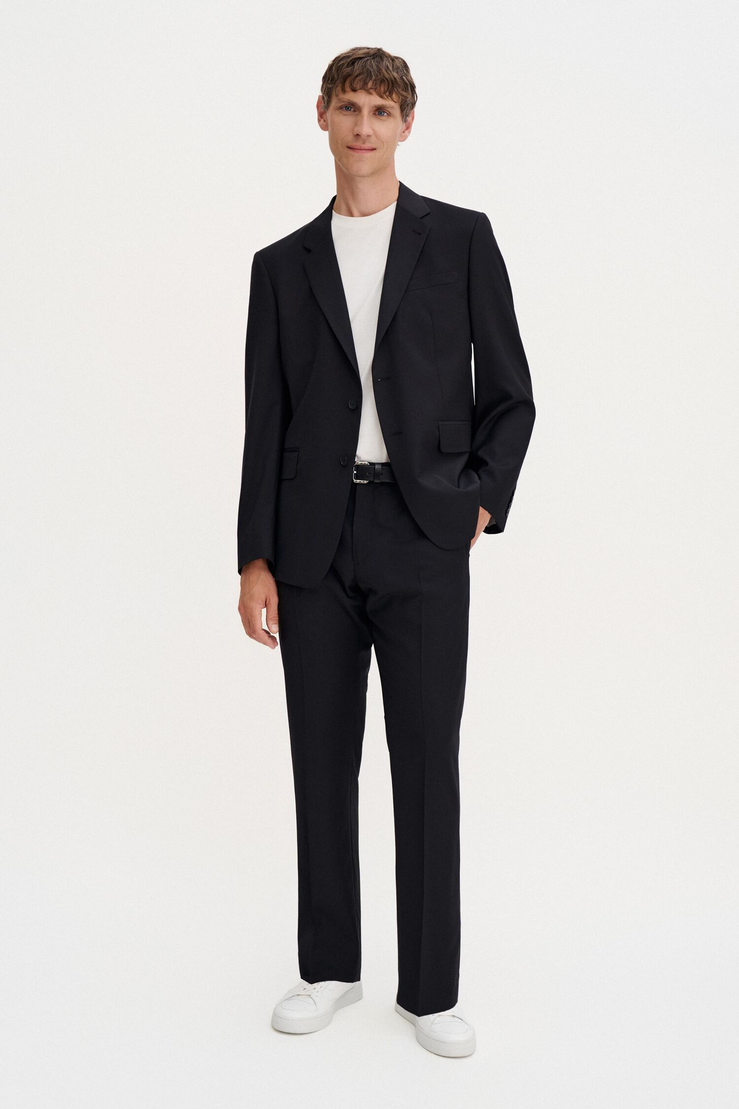 Slim Tapered Wool Trousers