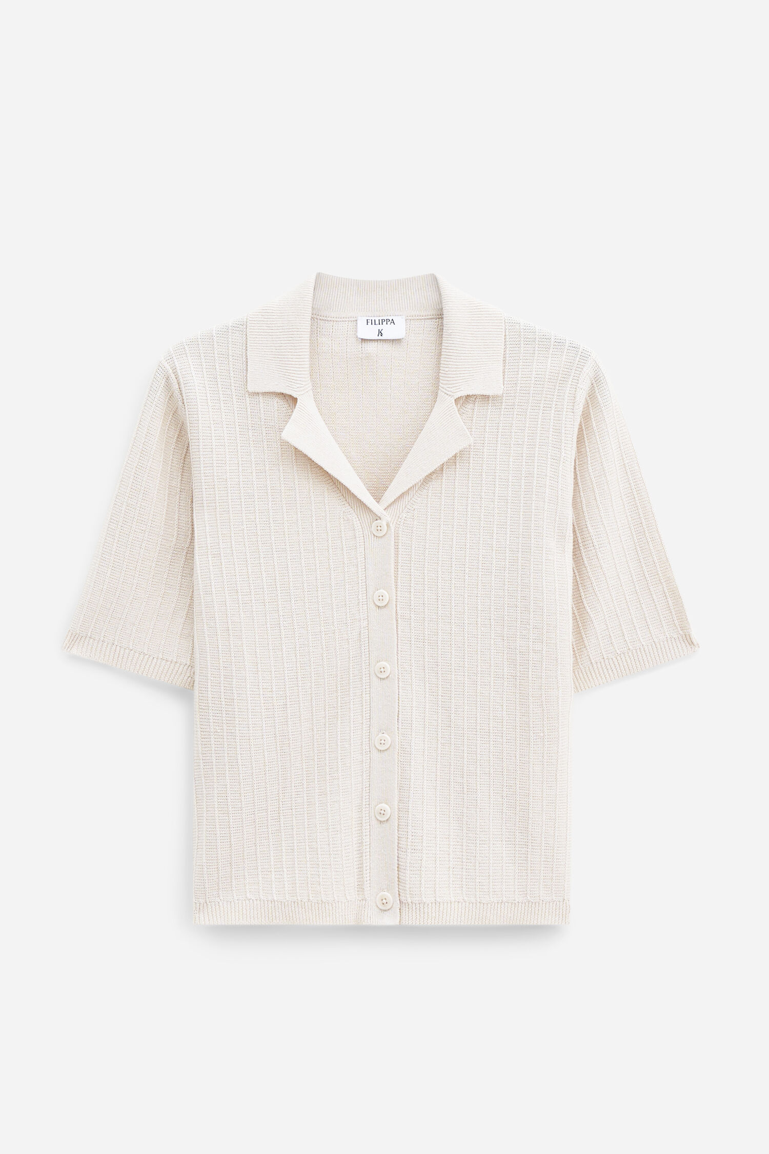 Shortsleeve Collar Cardigan
