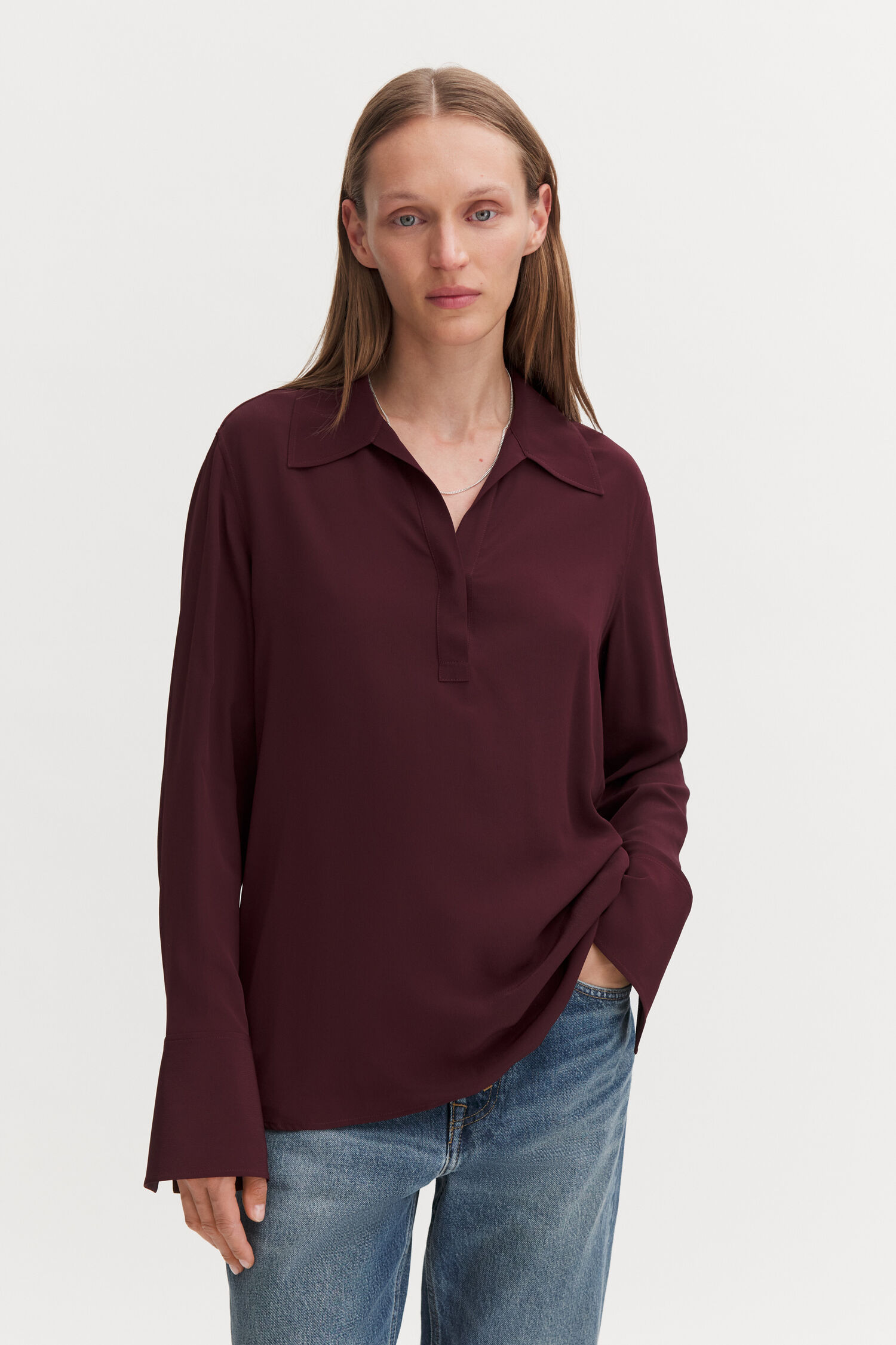 Half Placket Blouse