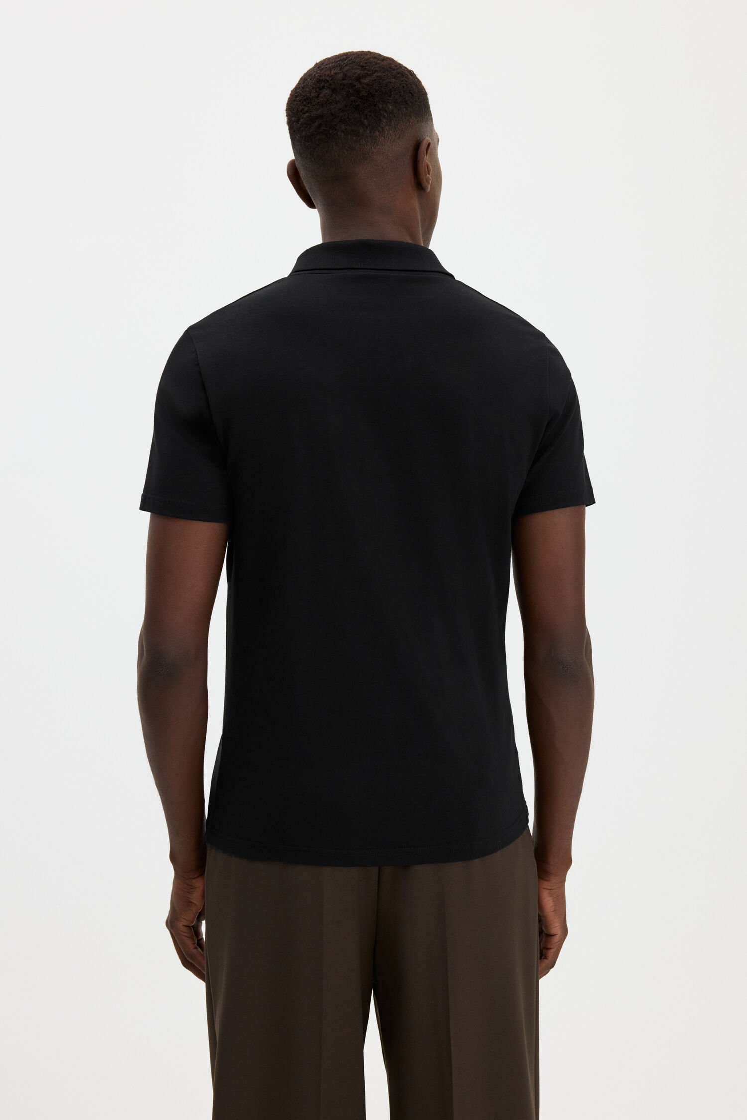 Stretch Cotton Polo T-Shirt