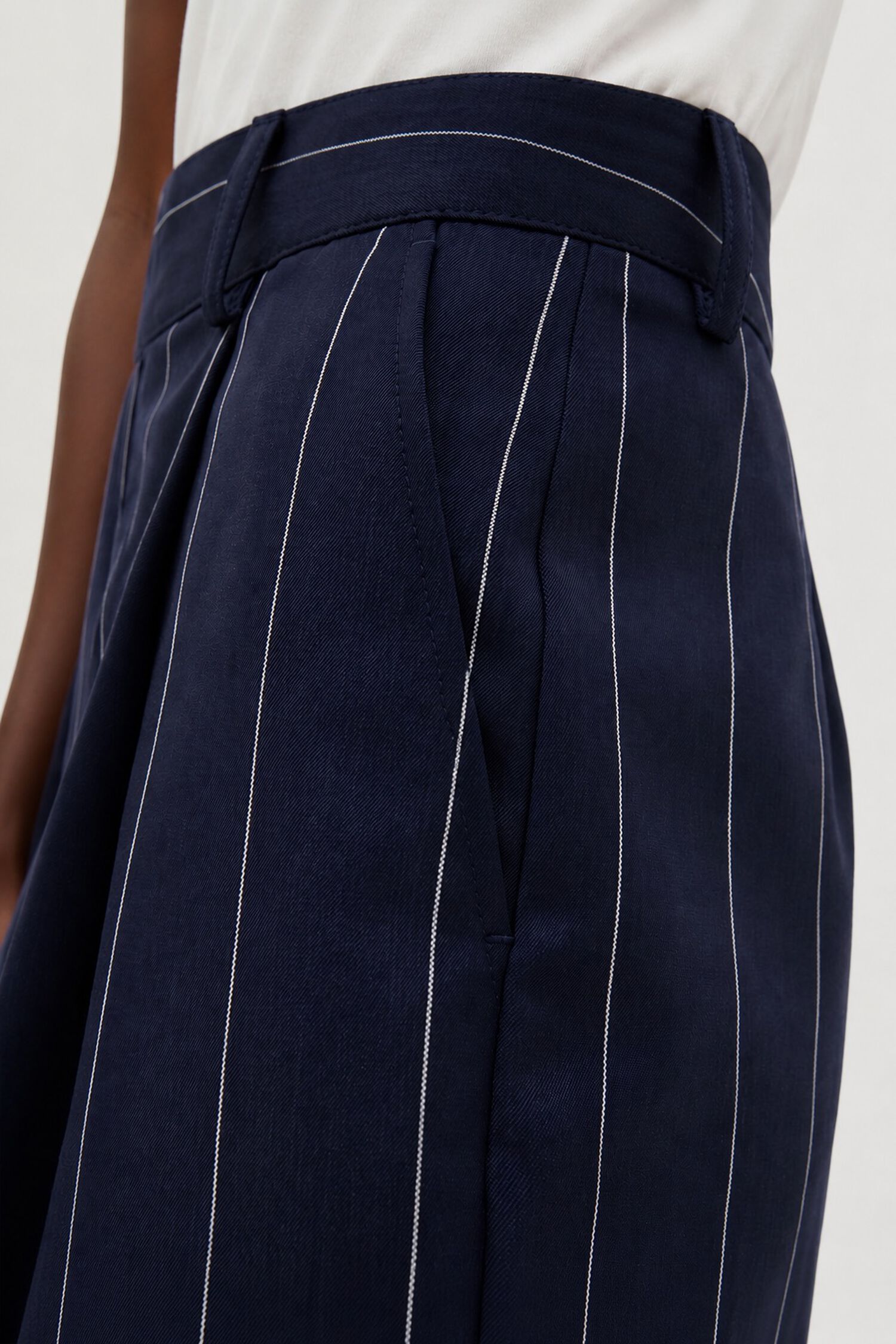 Julie Pinstripe Trousers
