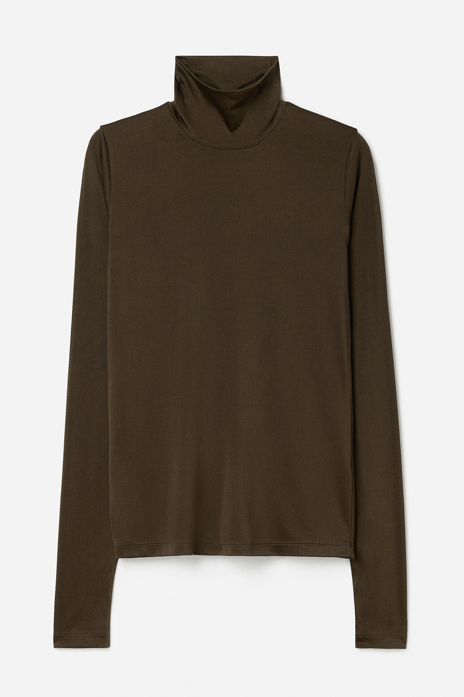 Fitted Jersey Turtleneck