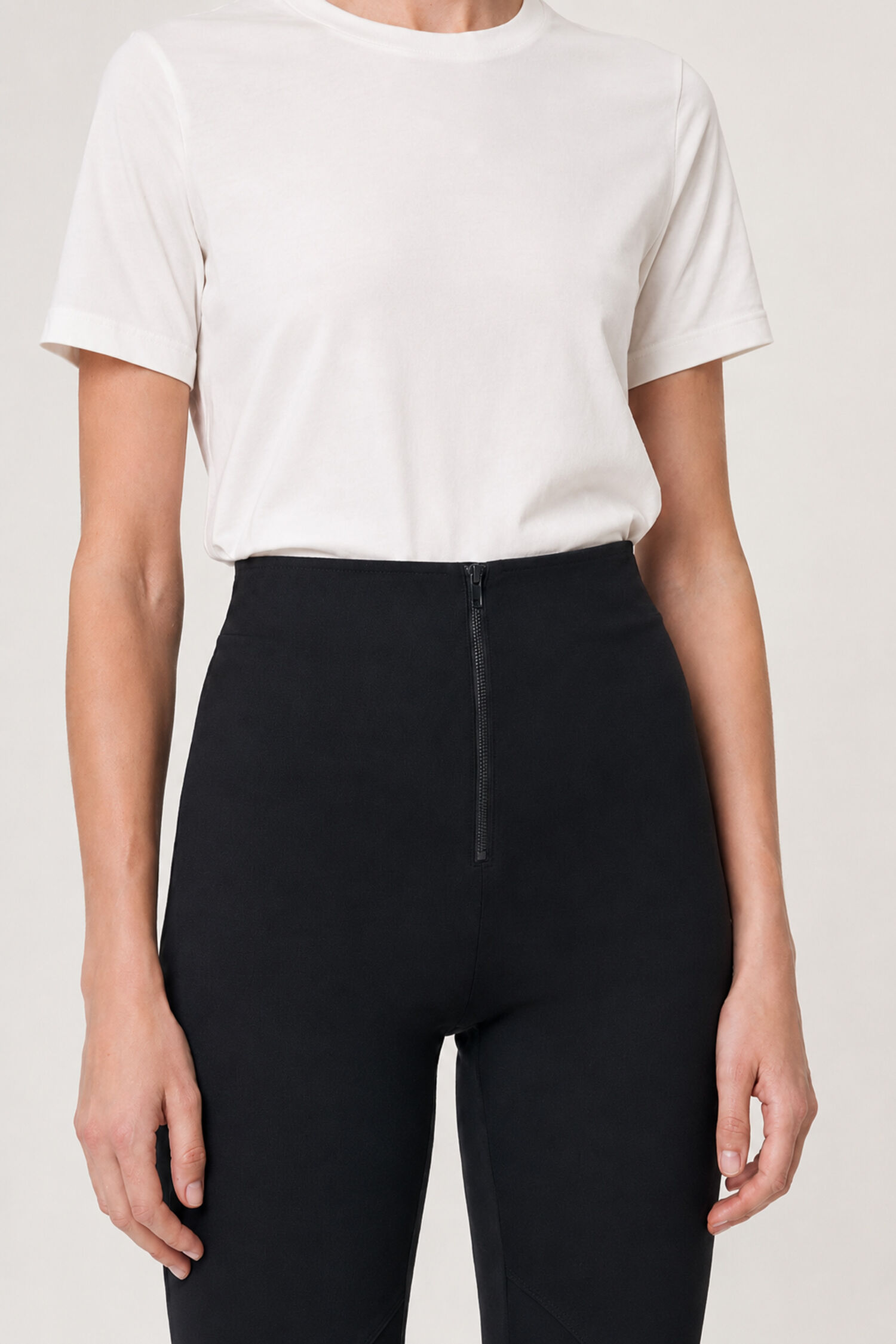 High Waist Jersey Trousers
