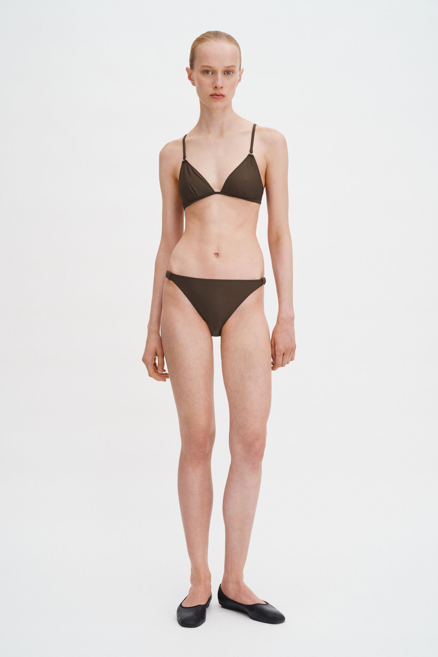 Gathered Back Bikini Top