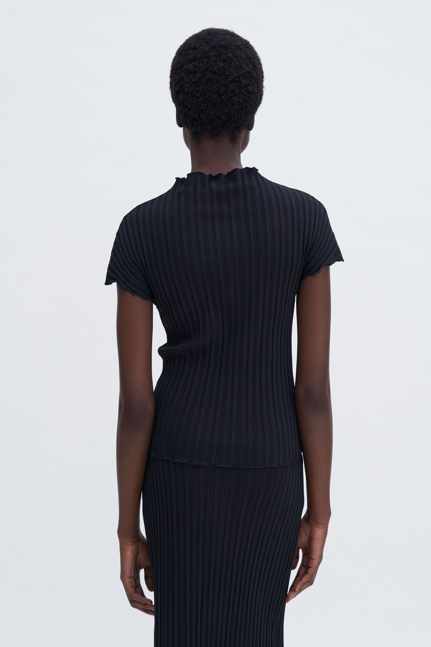 Rib Cap Sleeve Top