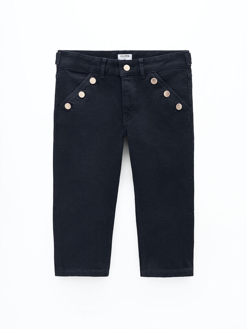Denim Capri Pants