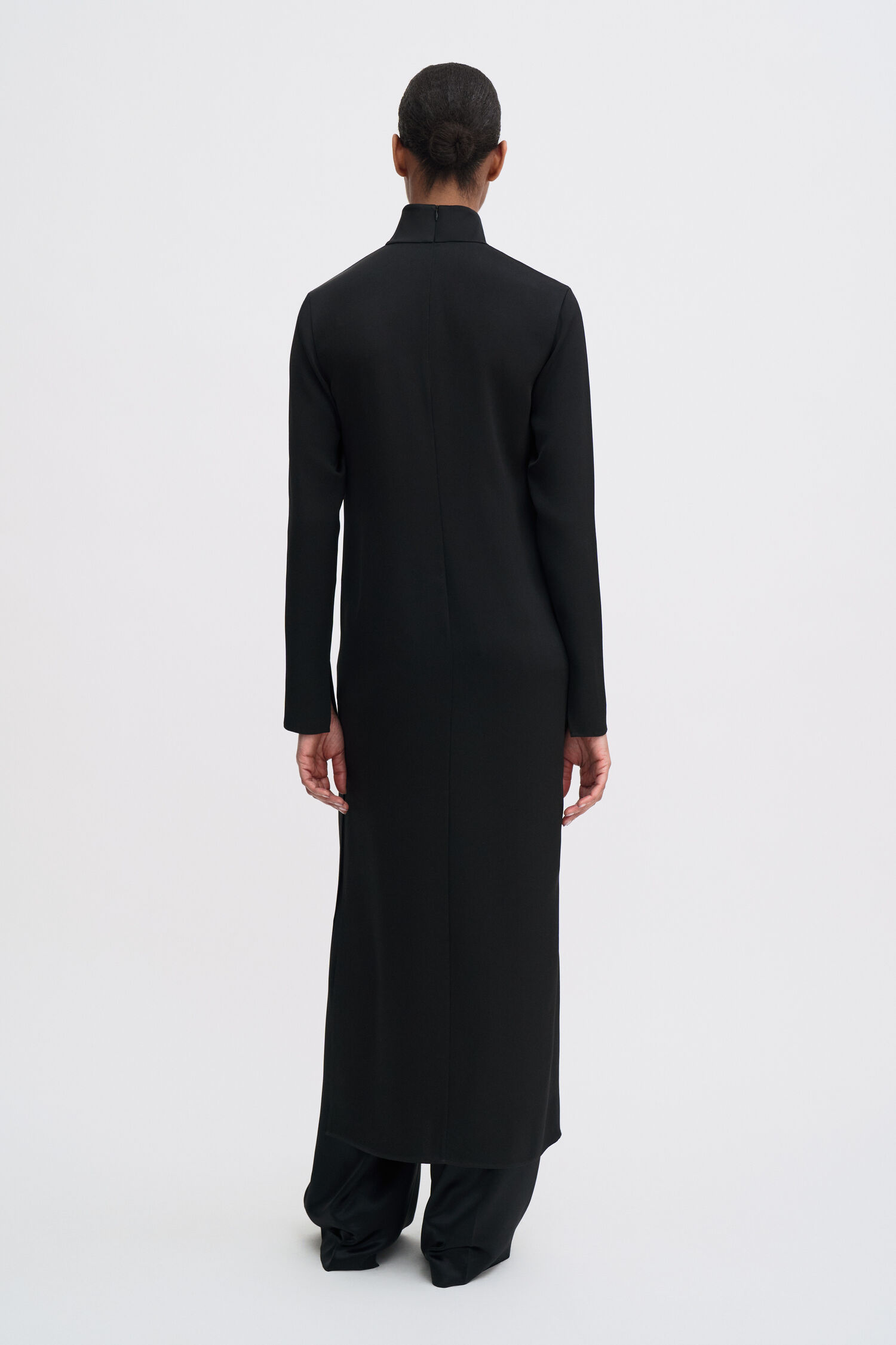 Turtleneck Satin Dress