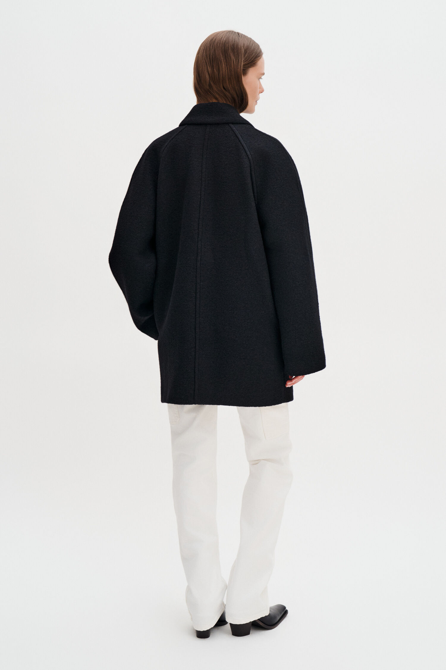 Boiled Wool Peacoat
