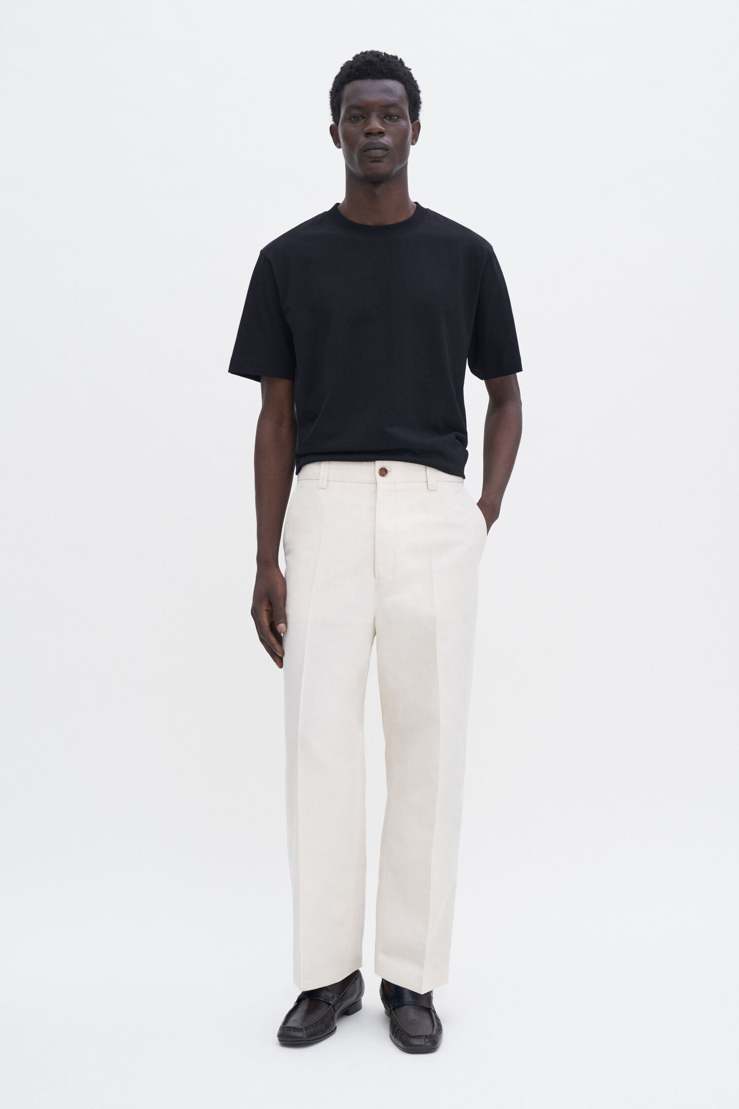 Oversized Cropped Work Trouser