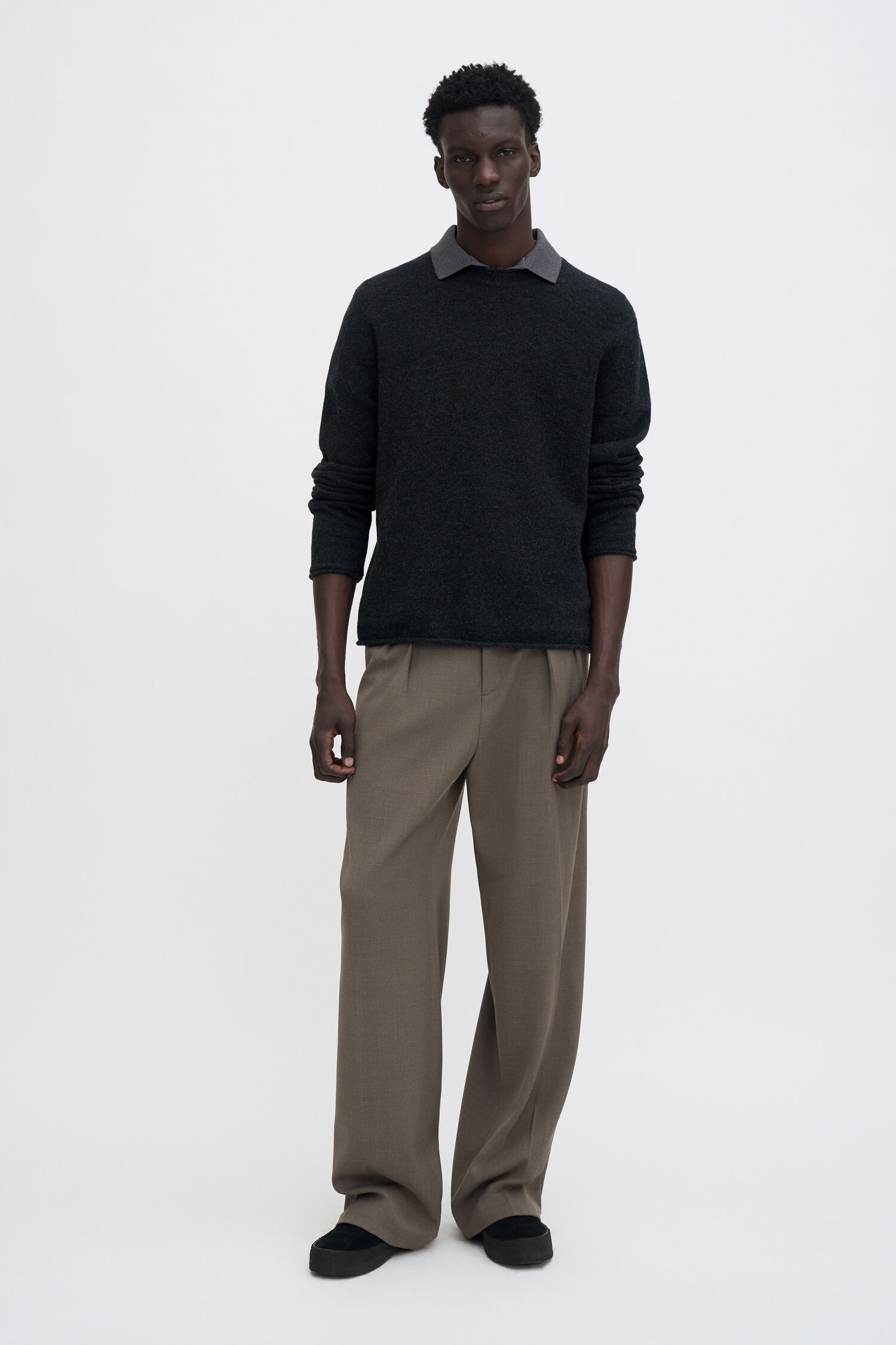 Rolled Hem Sweater