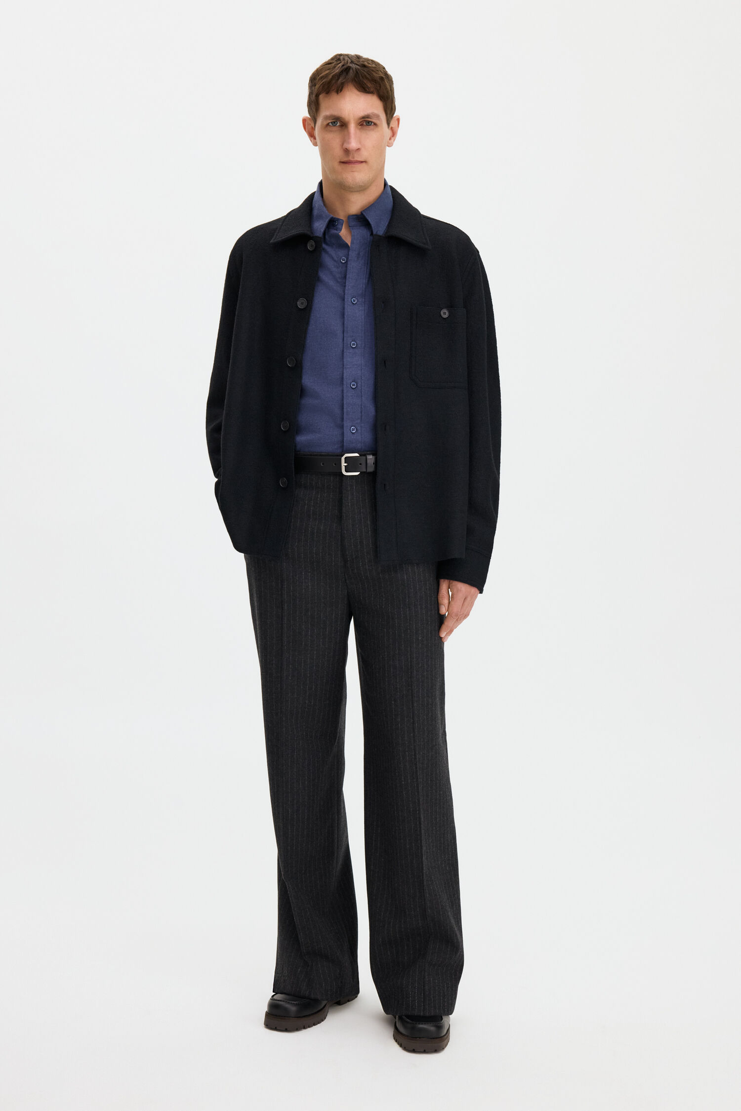 Boiled Wool Shirt Jacket