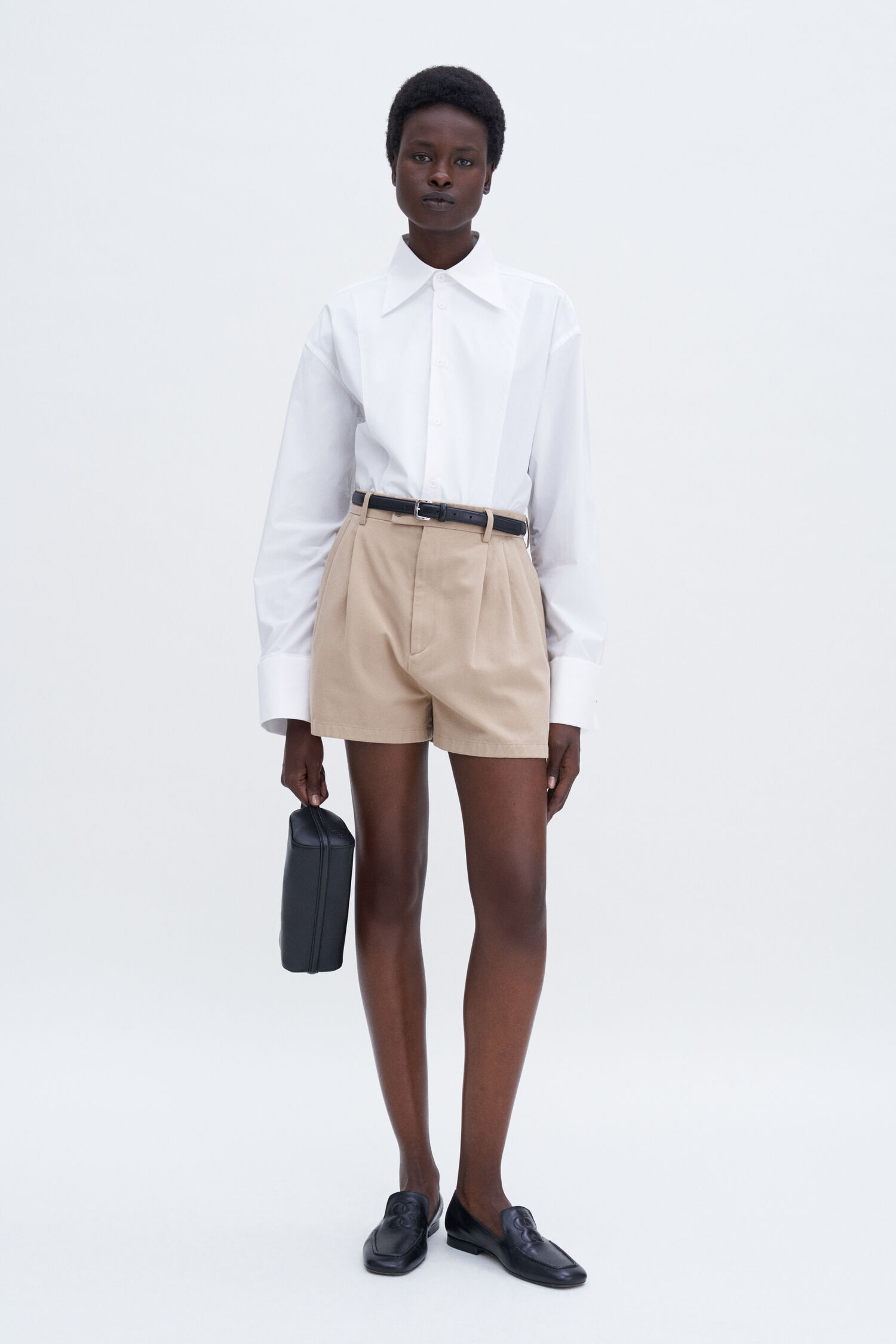 High Waist Cotton Shorts