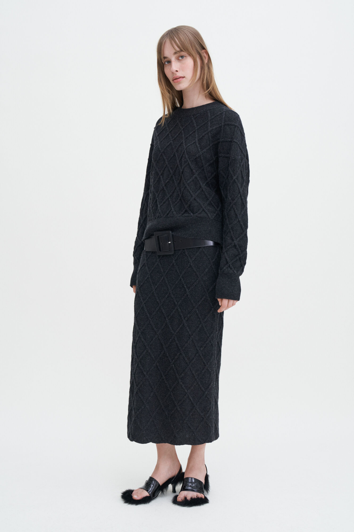 Diamond Cable Sweater
