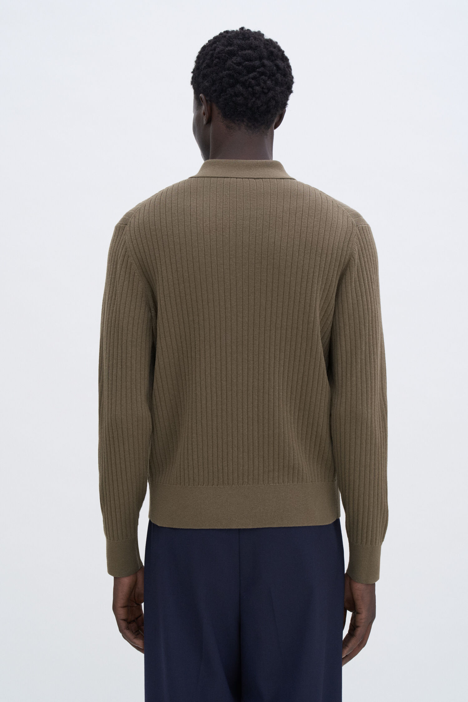 Cotton Merino Knit Shirt