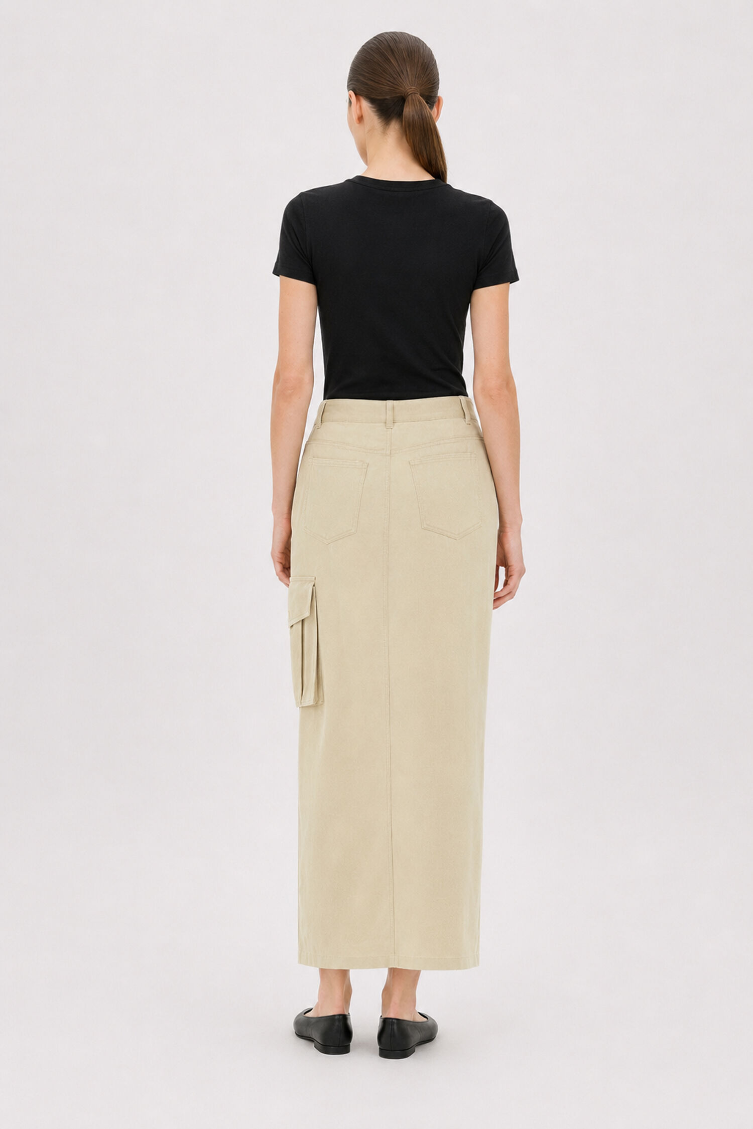 Re:Sourced Crepe Cargo Skirt