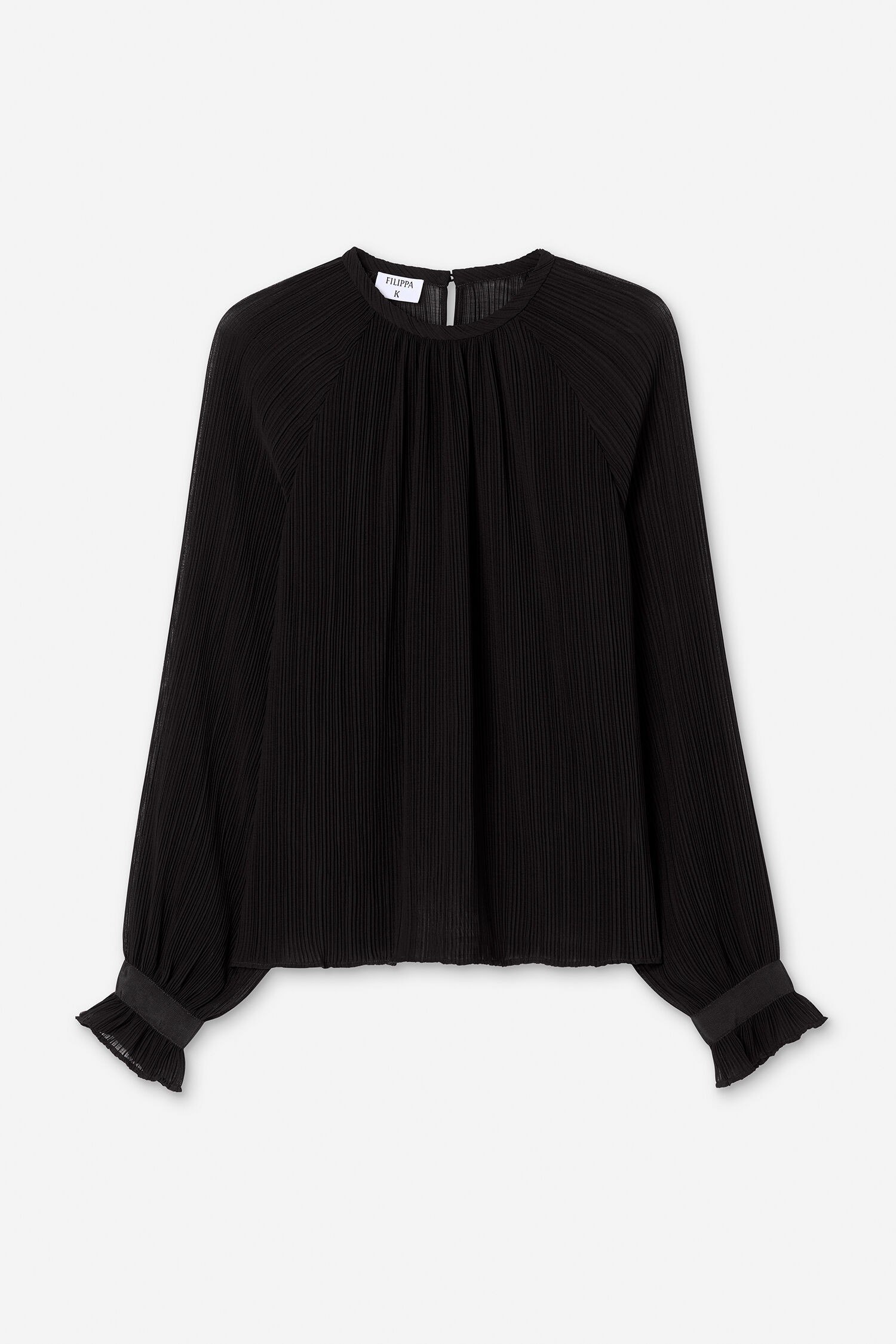 Pliss&eacute; Raglan Blouse