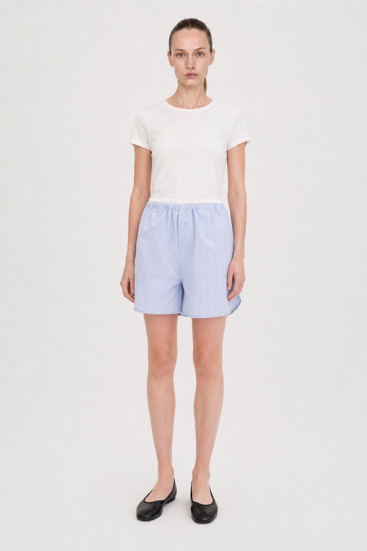 Striped Drawstring Shorts