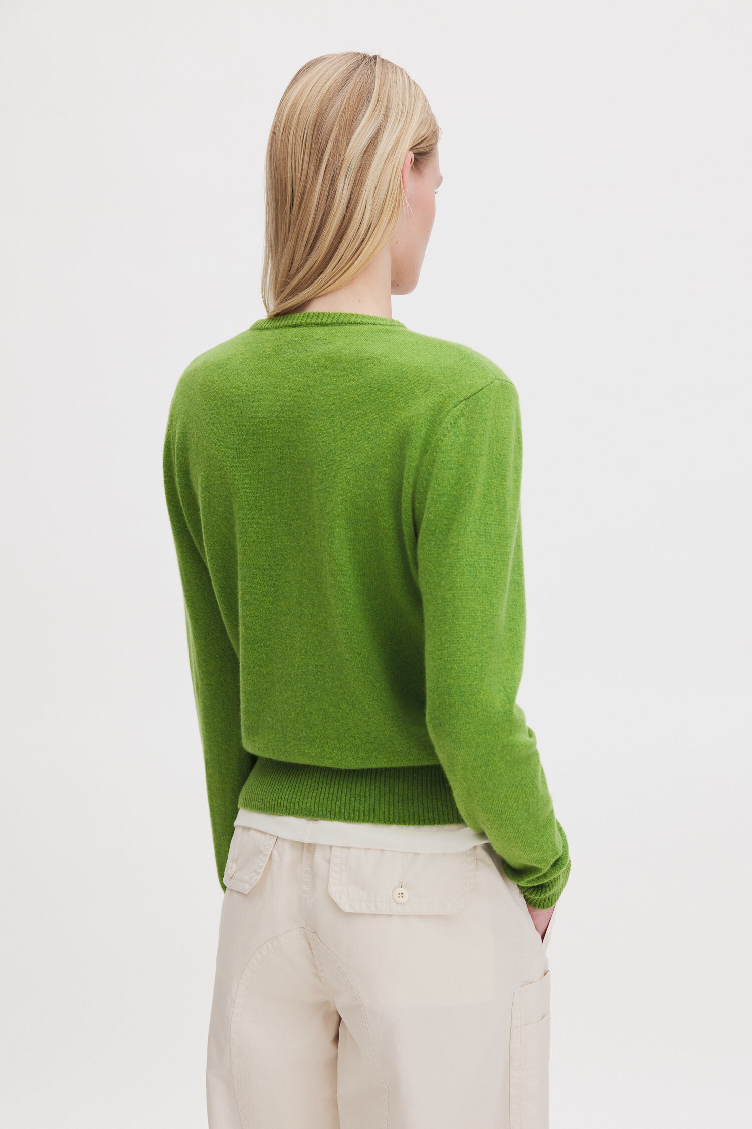 Cashmere Crewneck Cardigan