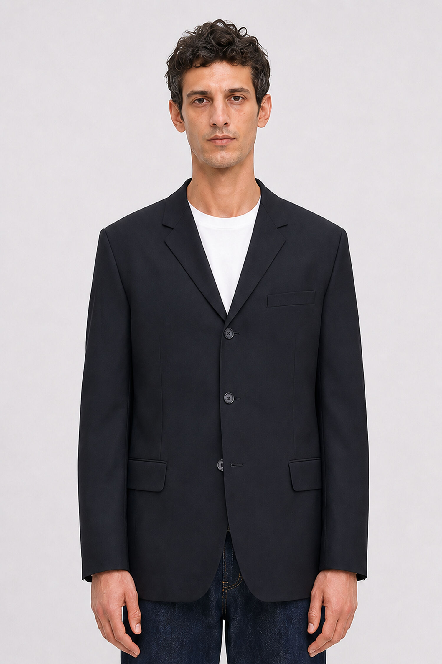 Single Breasted Wool Blazer