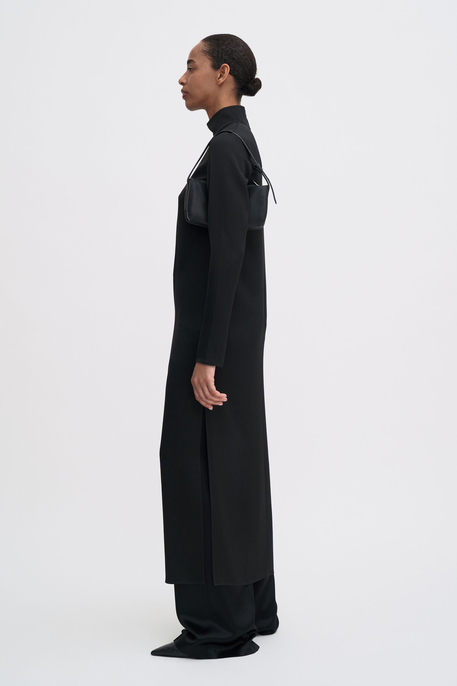 Turtleneck Satin Dress