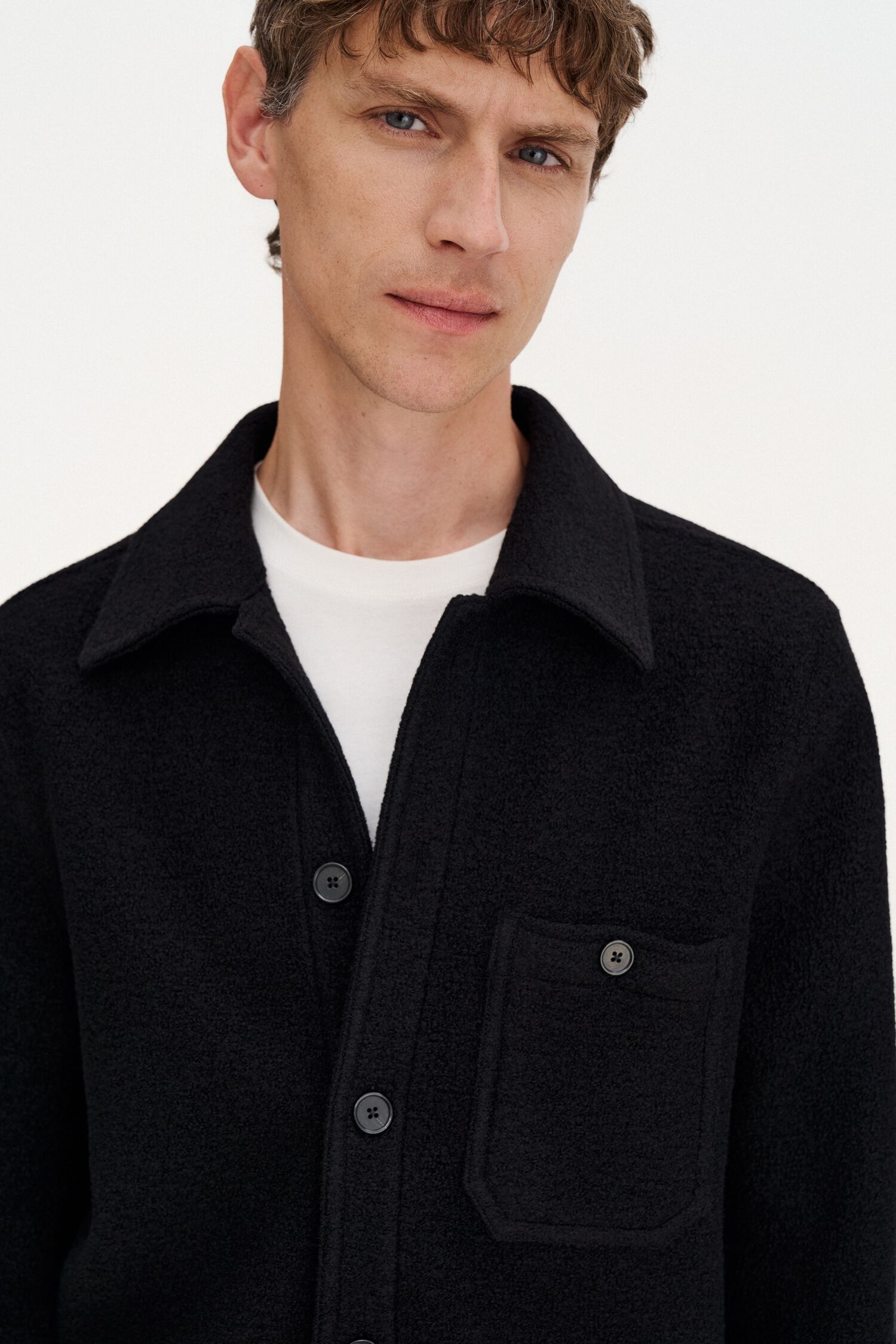 Boiled Wool Overshirt