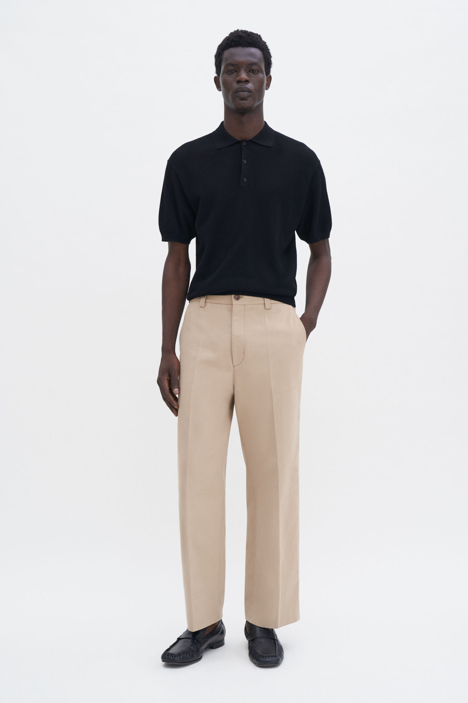 Oversized Cropped Work Trouser